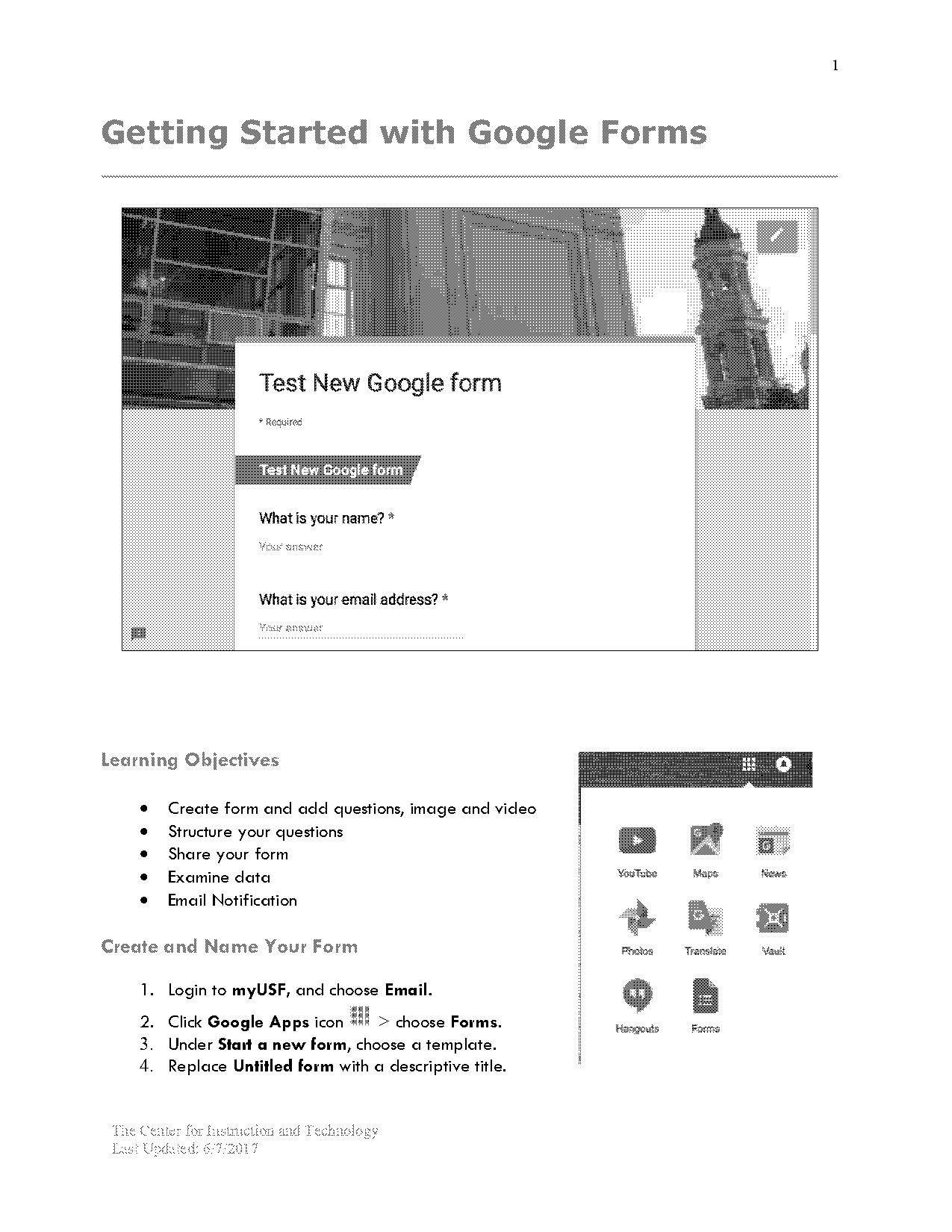 google form grid question