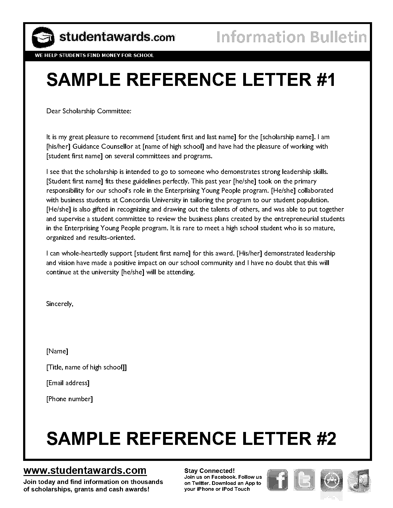 good example of a business reference letter