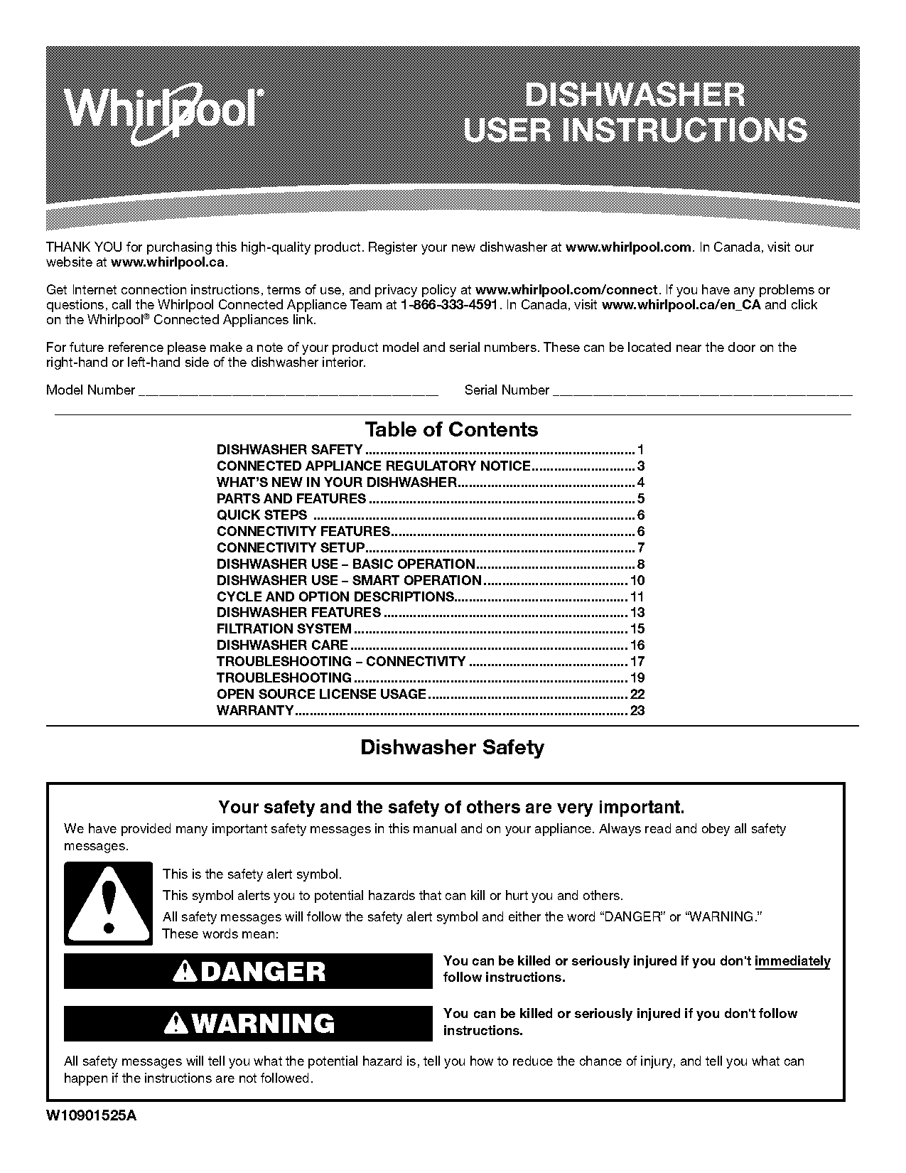 whirlpool dishwasher not starting wash cycle