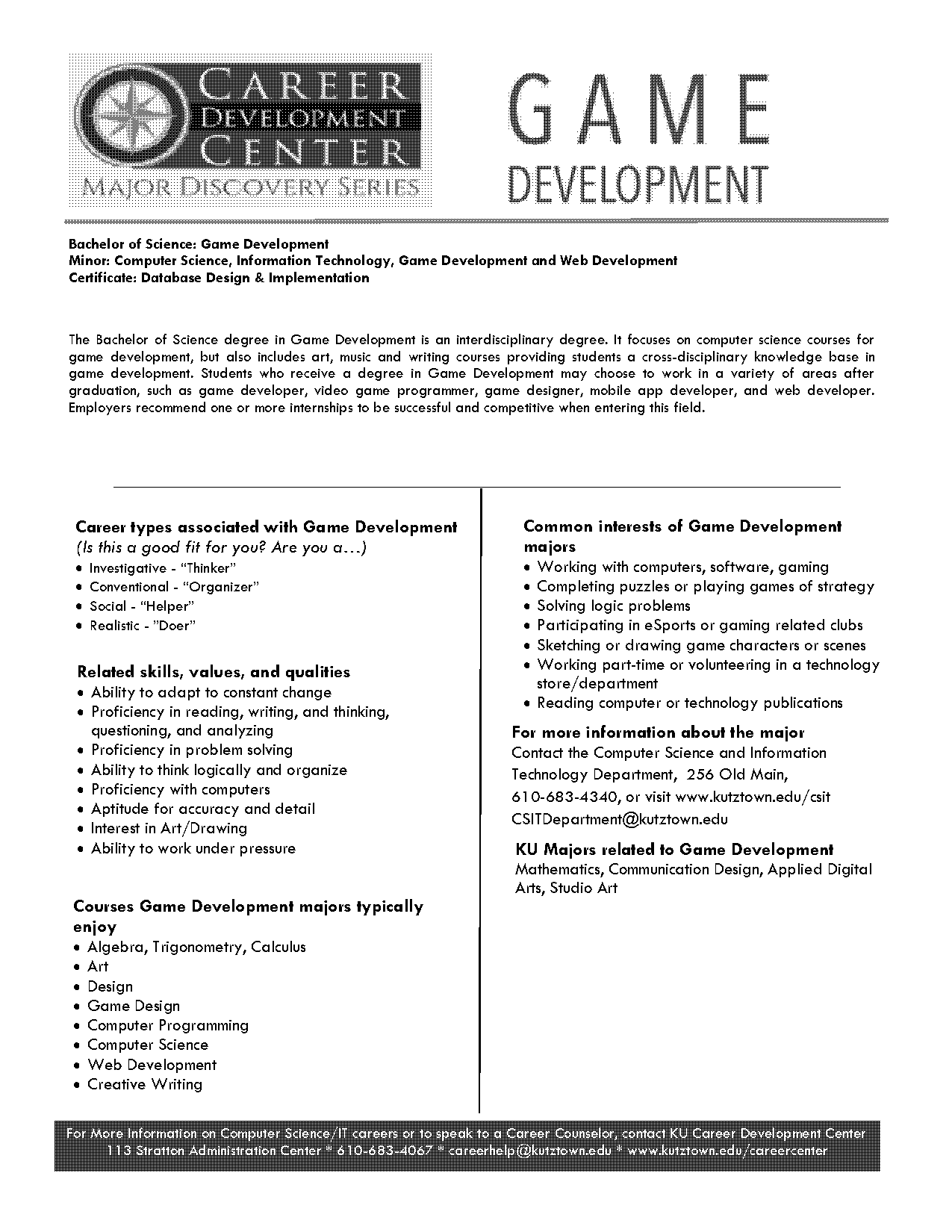 senior game developer resume