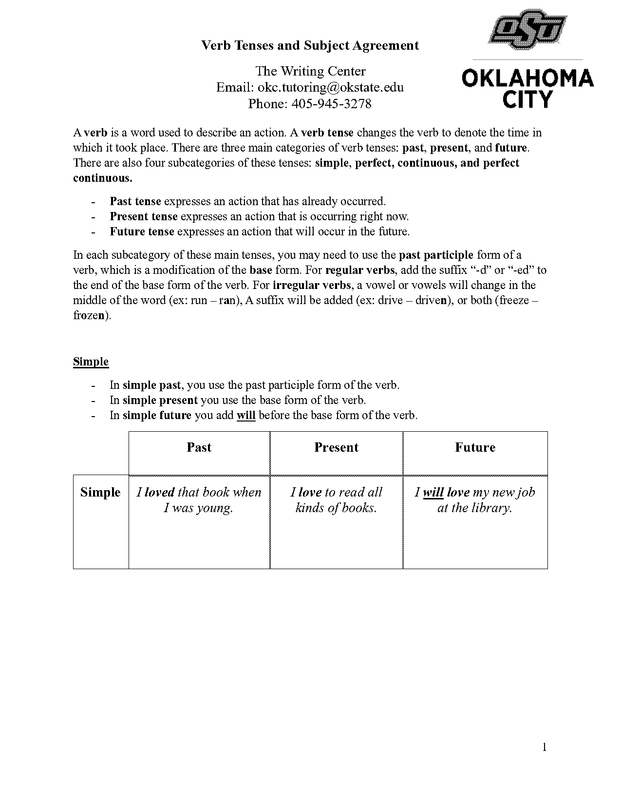 past present and future continuous tense