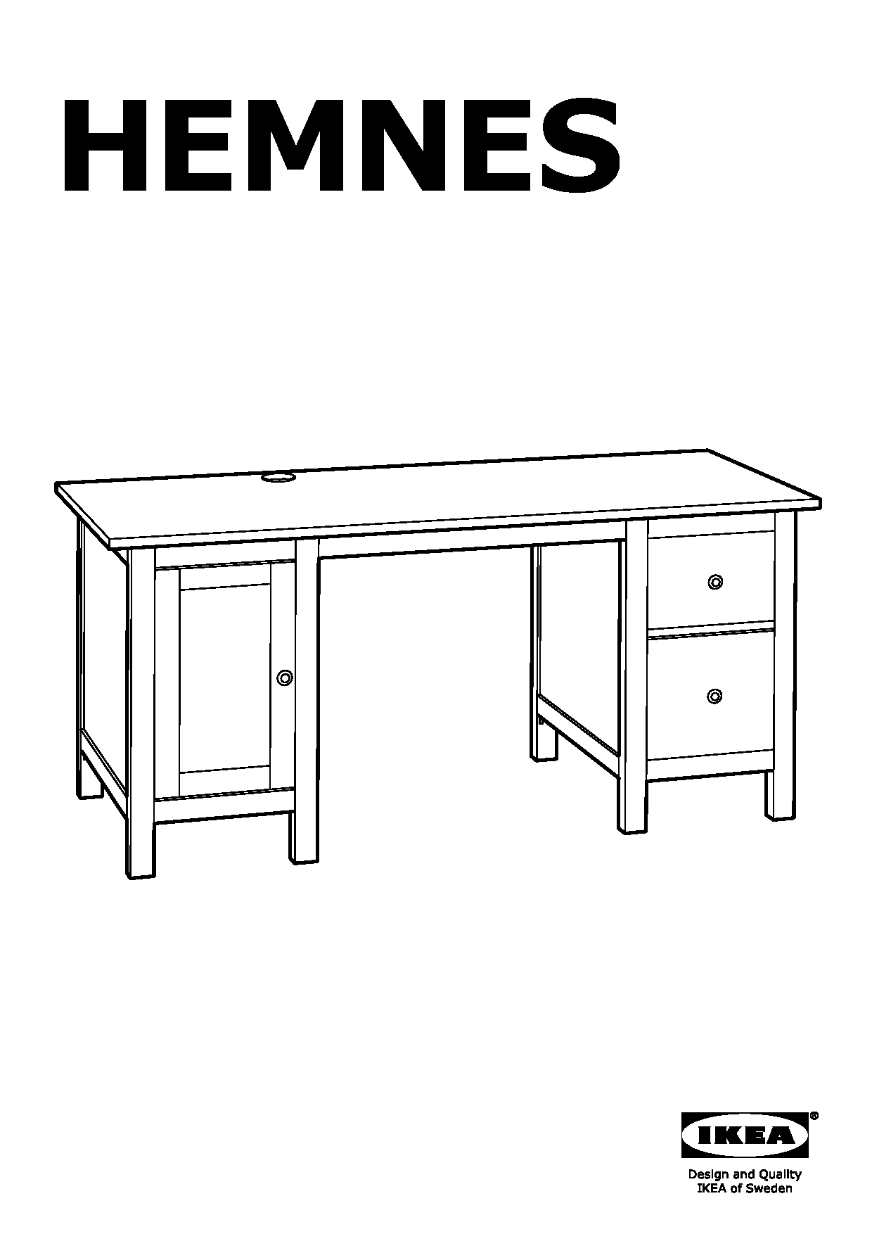 hemnes bureau assembly instructions