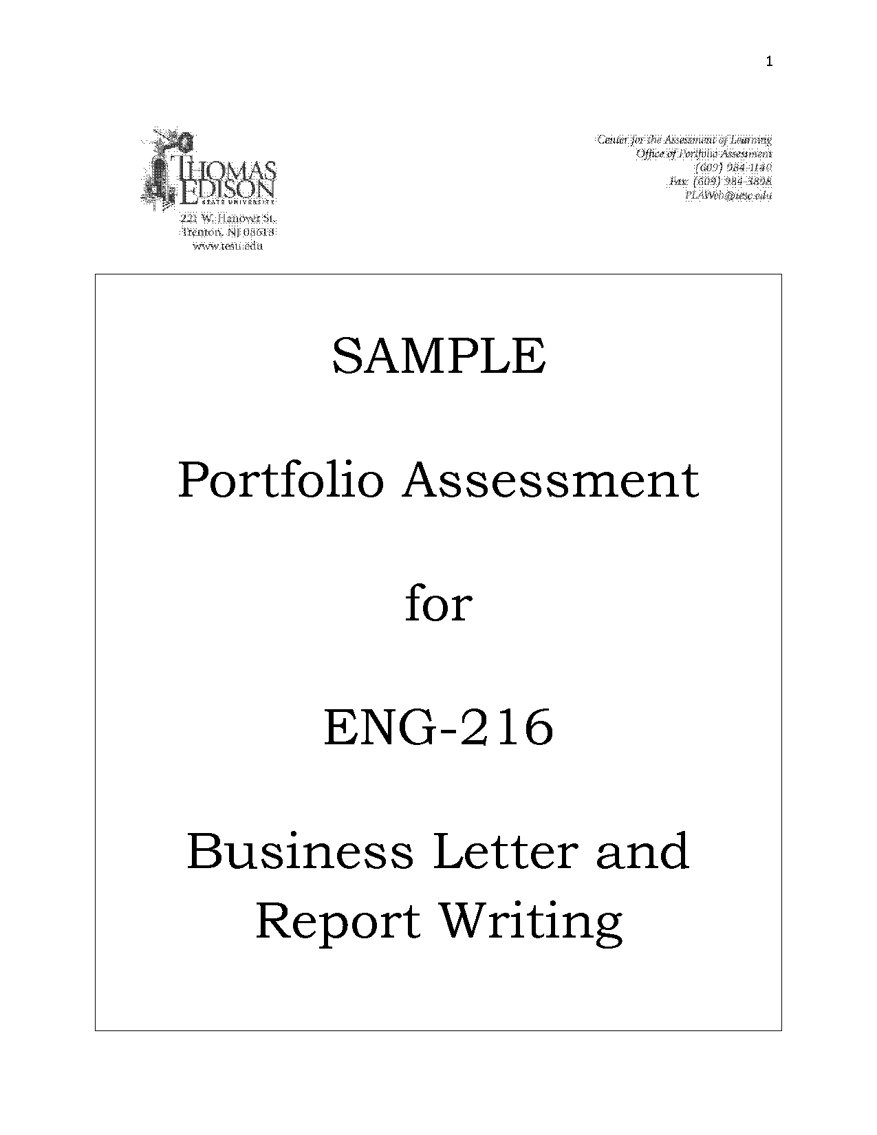 business letter report examples