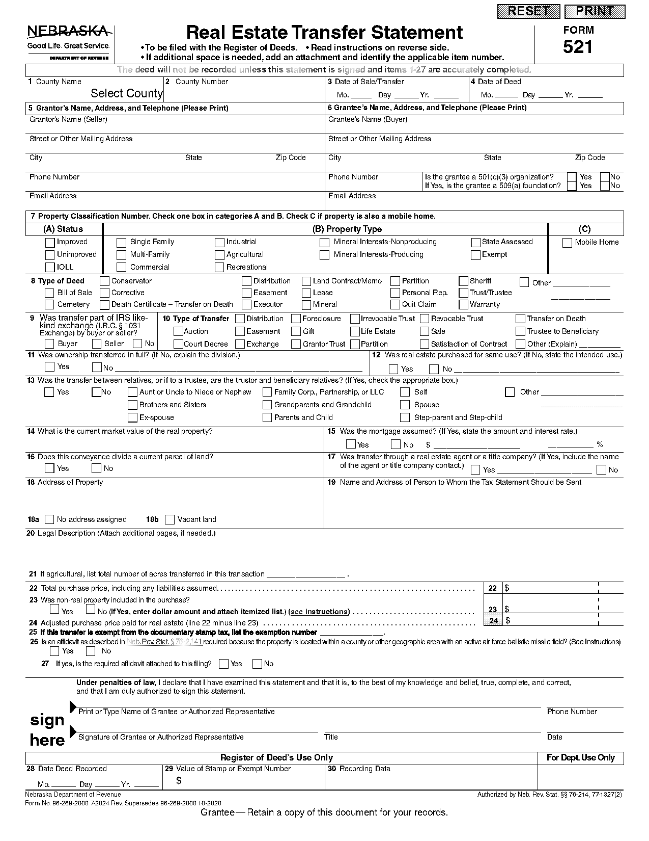 transferring a land contract