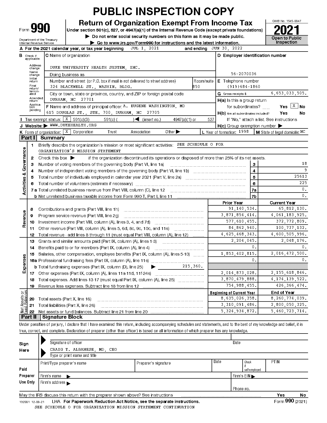 duke university corporate tax reporting controllers division