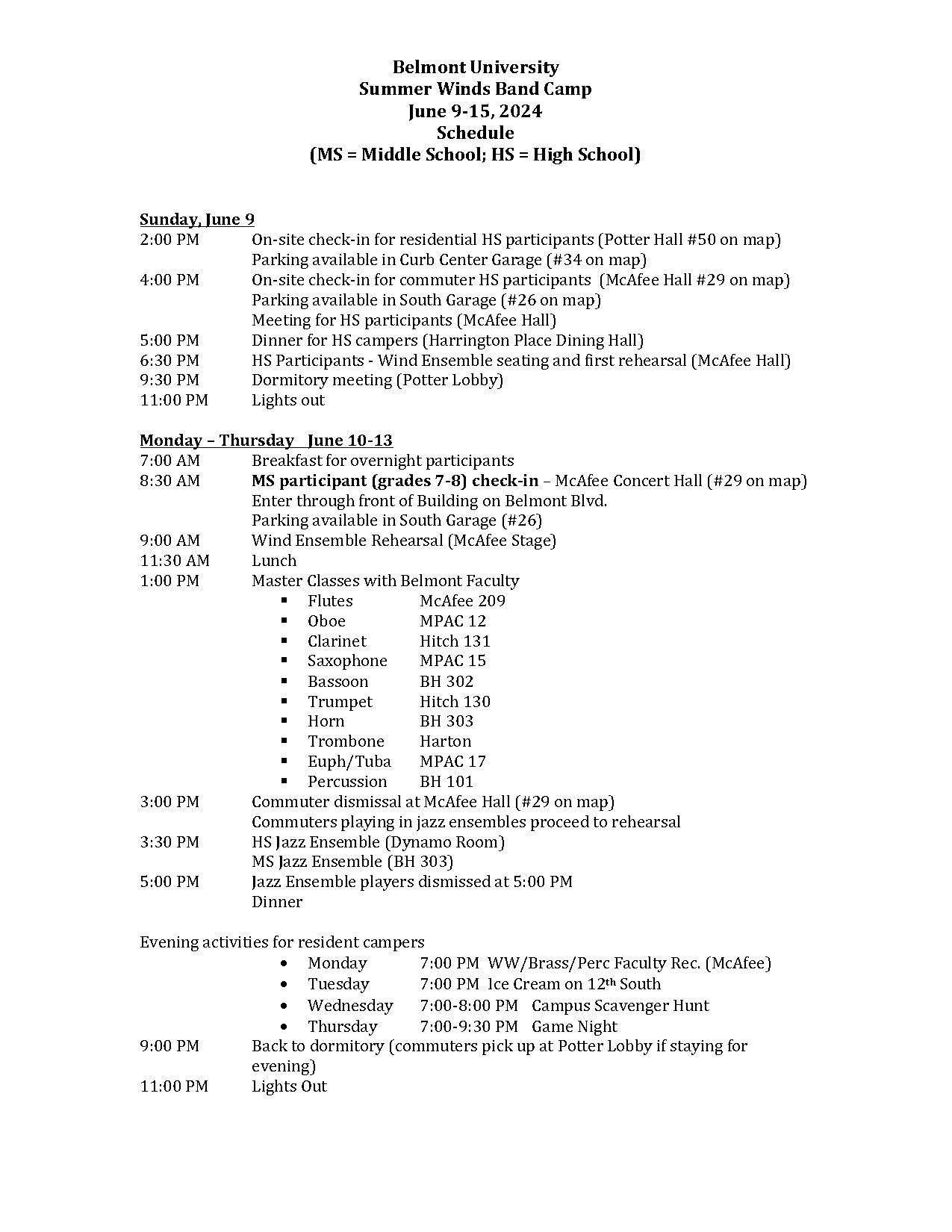 bernie fisher middle school schedule