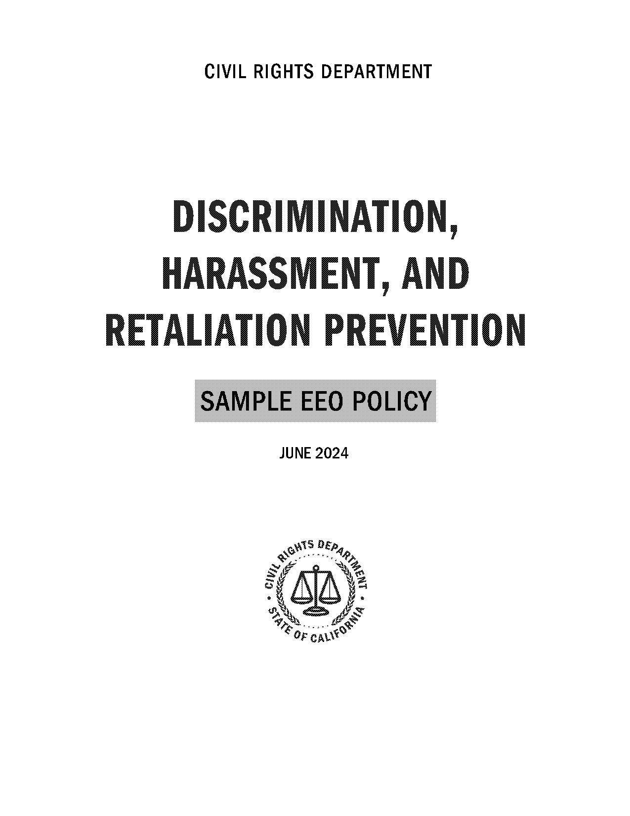 company policy on discrimination