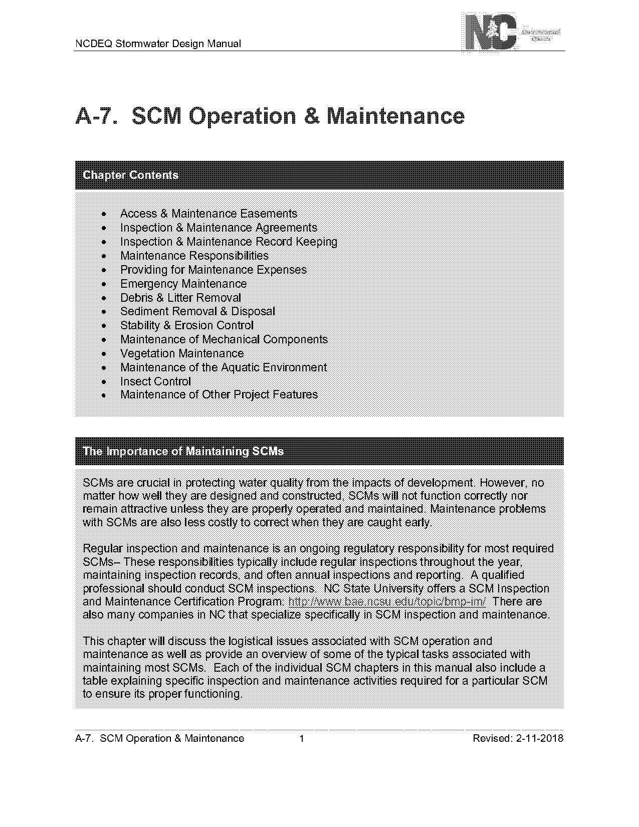 operation manual and maintenance