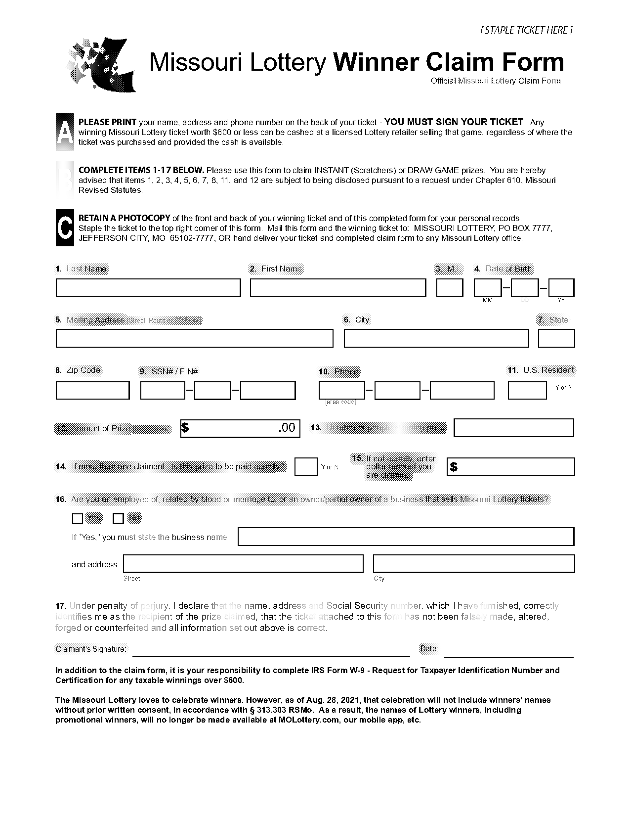 mo lottery numbers check tickets