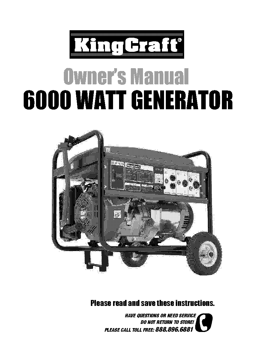 power king generator manual