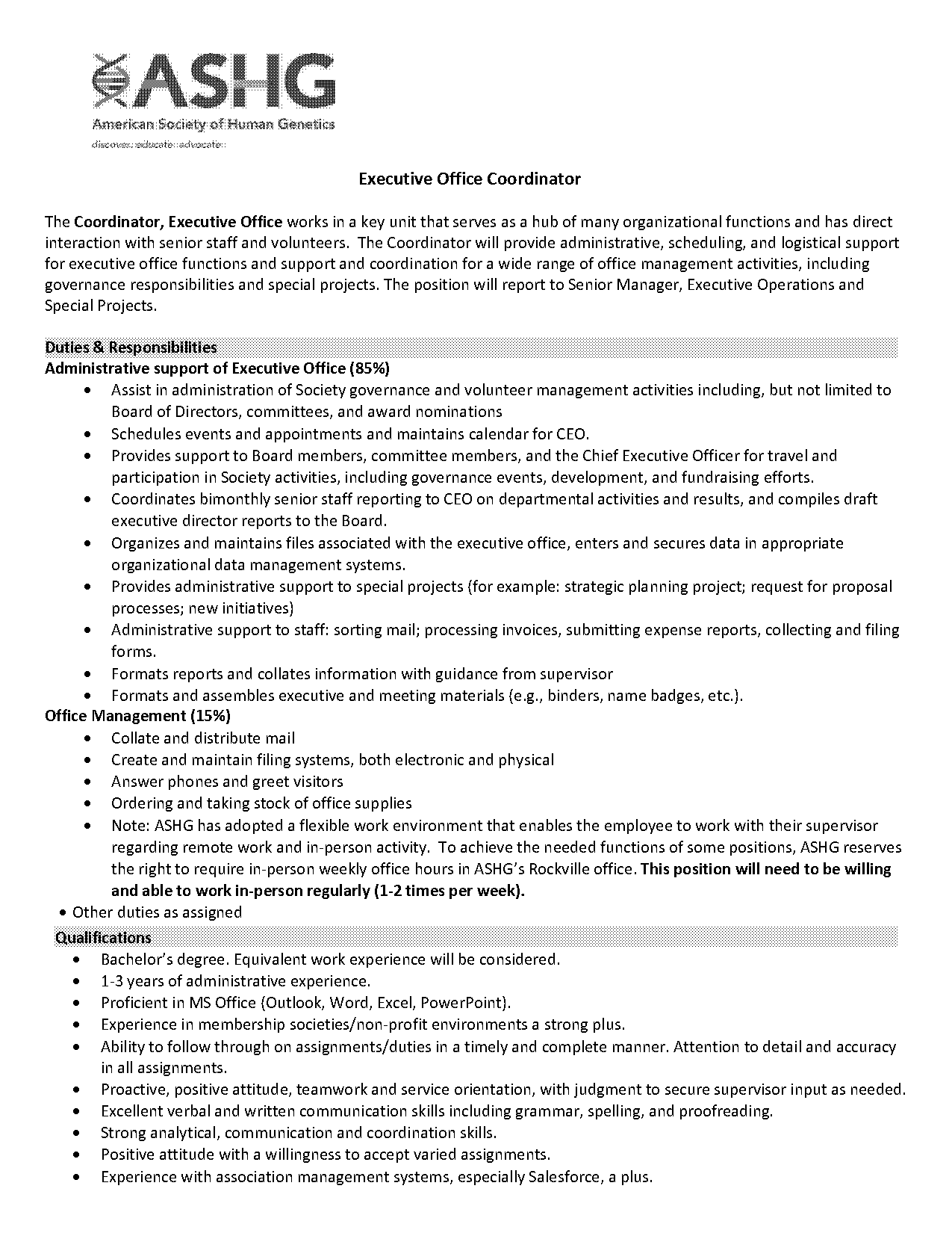 office coordinator job resume examples