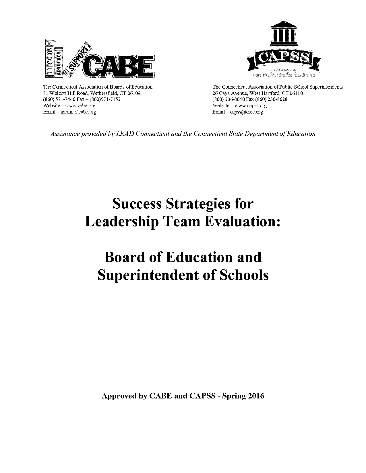 how can you evaluate success of school board