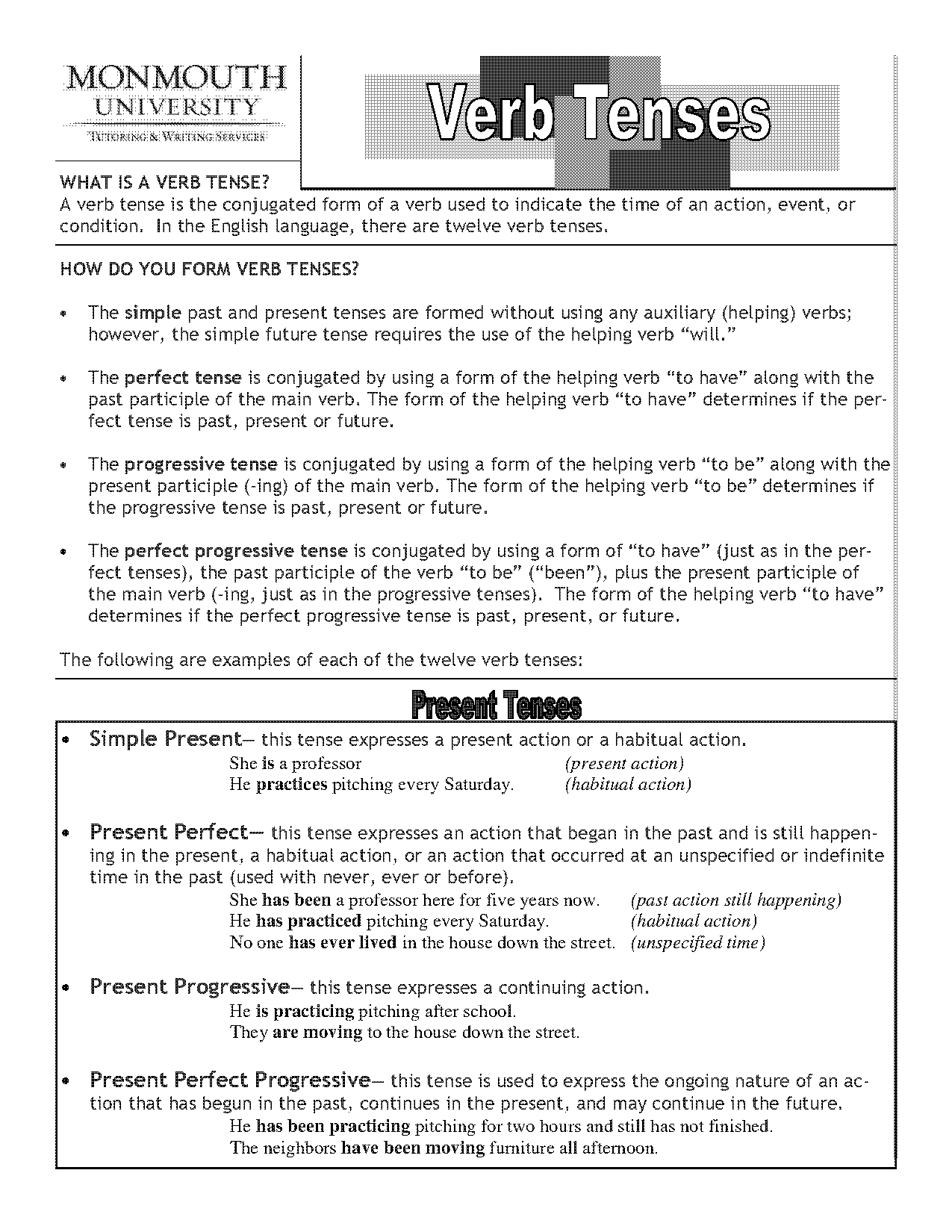 past present and future continuous tense