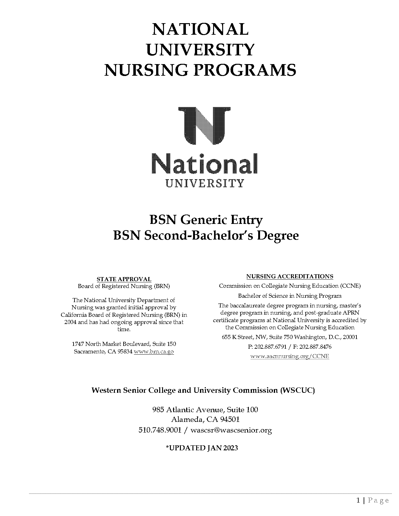 national university nursing transfer requirements