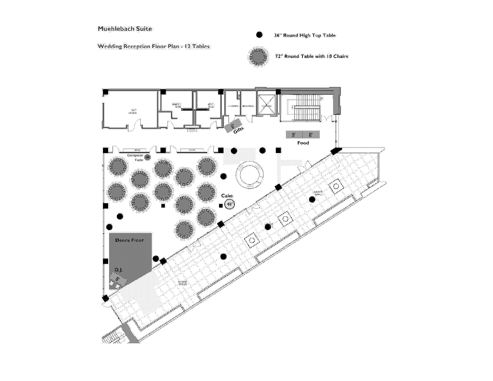 wedding reception floor plan