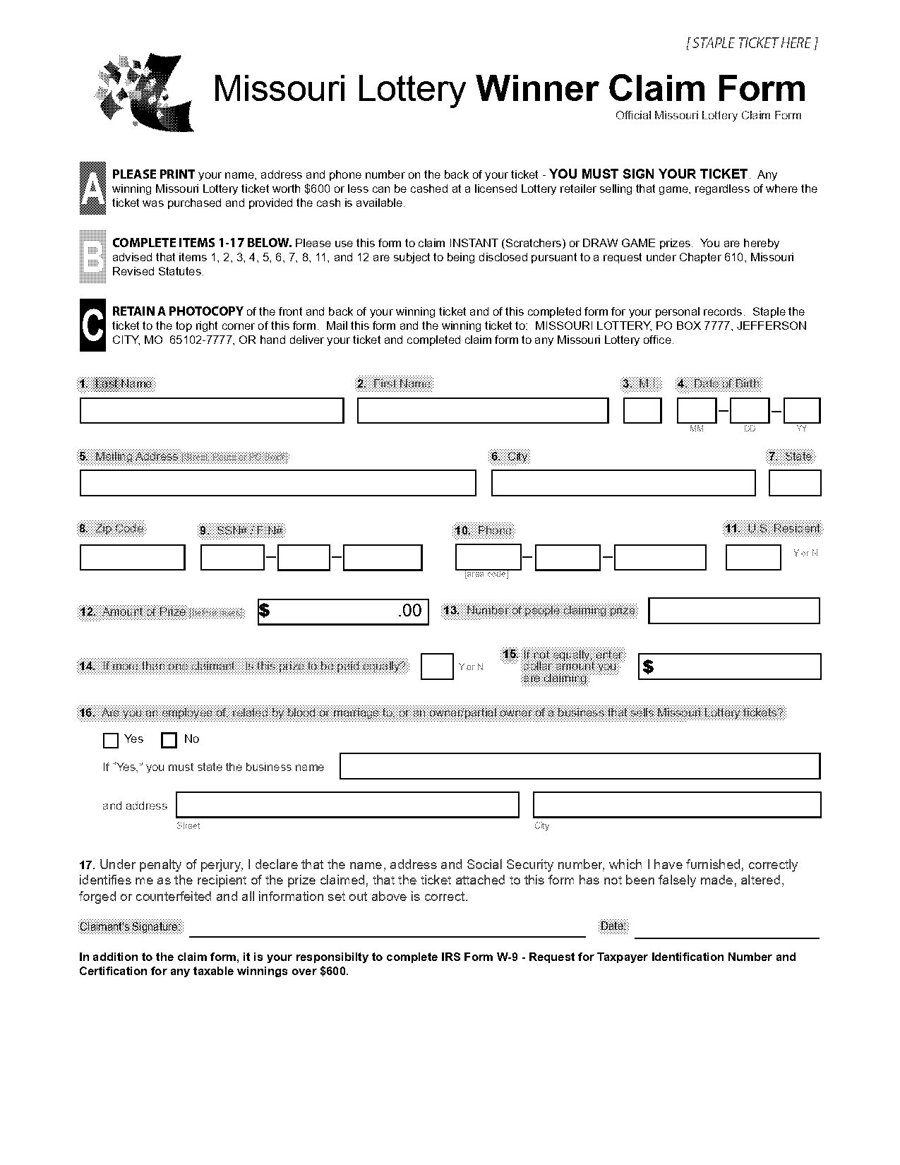 mo lottery numbers check tickets