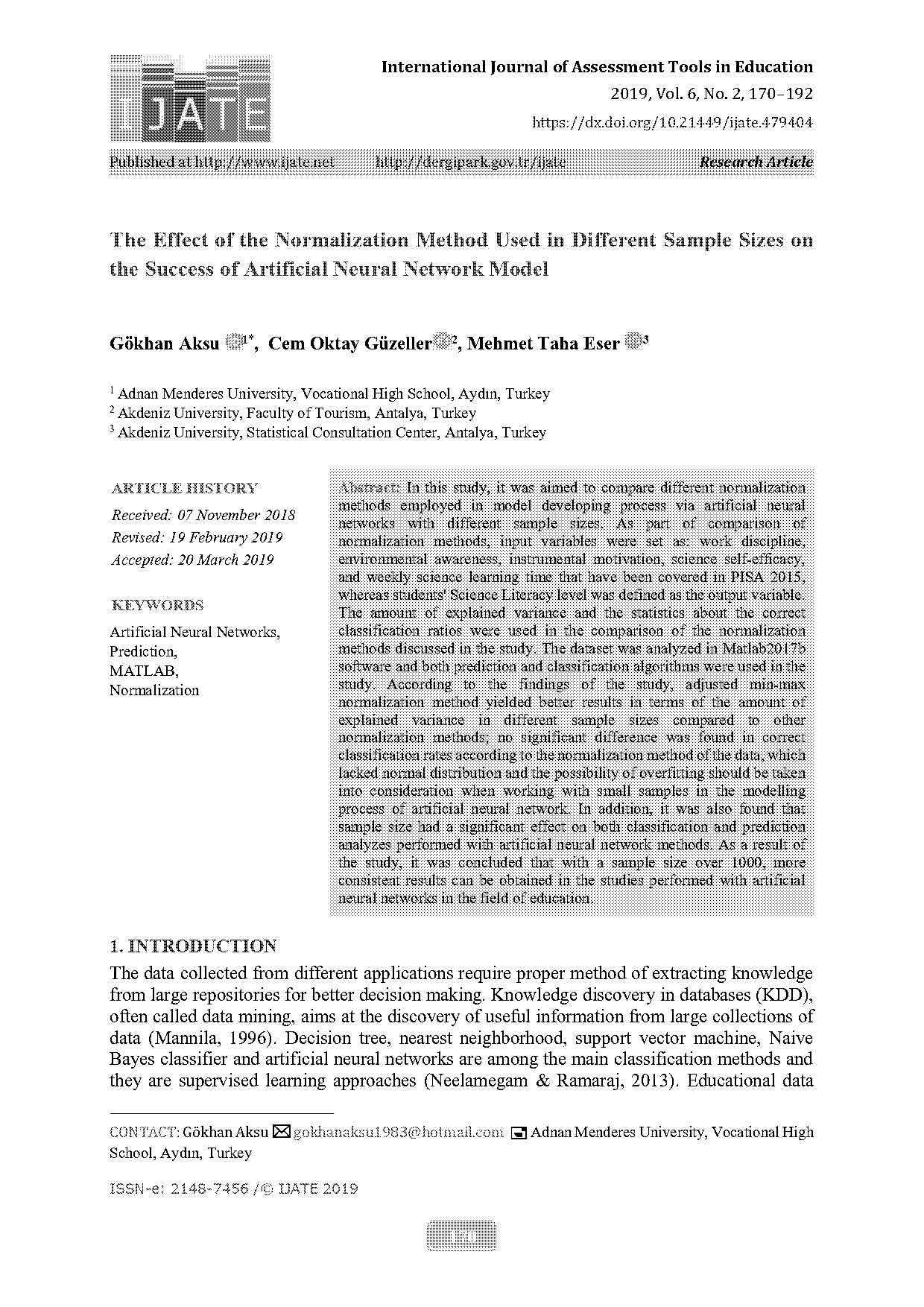 normalise for sample size