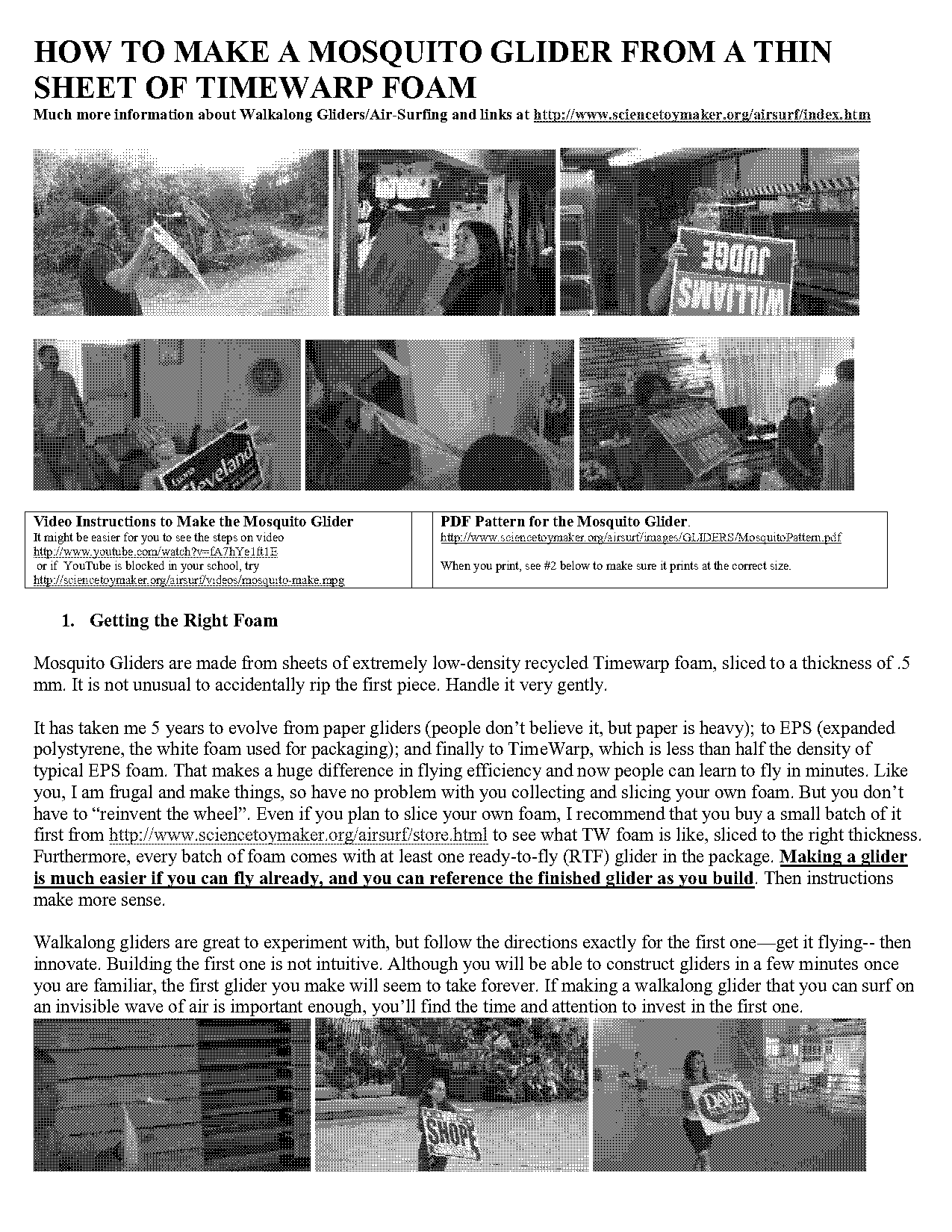 foam glider plans pdf