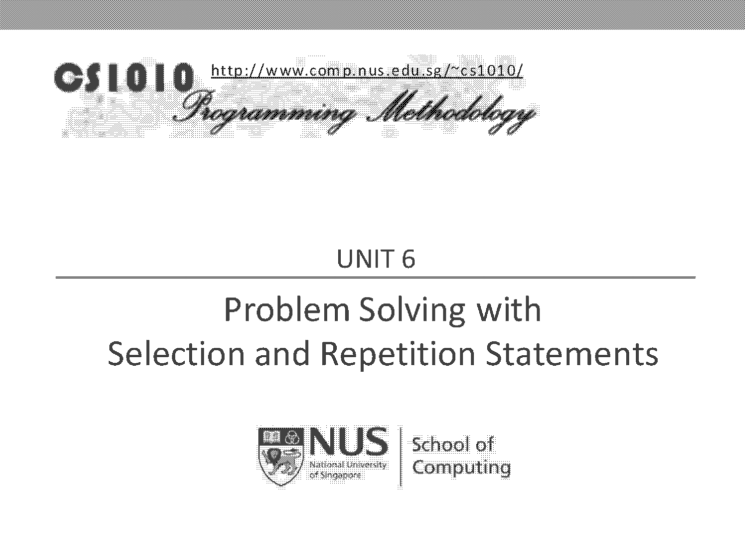 selection statement in c programming