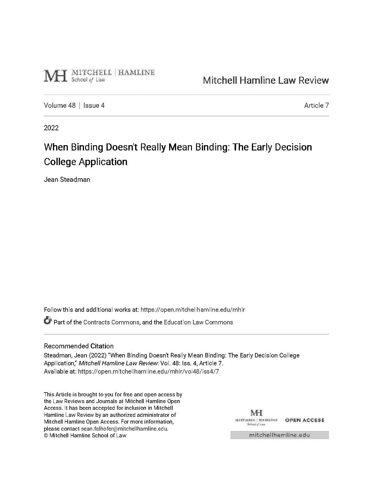 common app ed agreement pdf