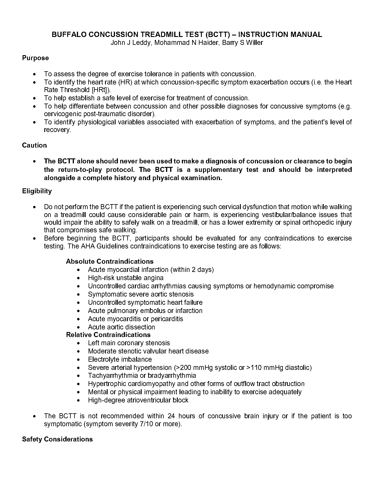 stress treadmill test protocol