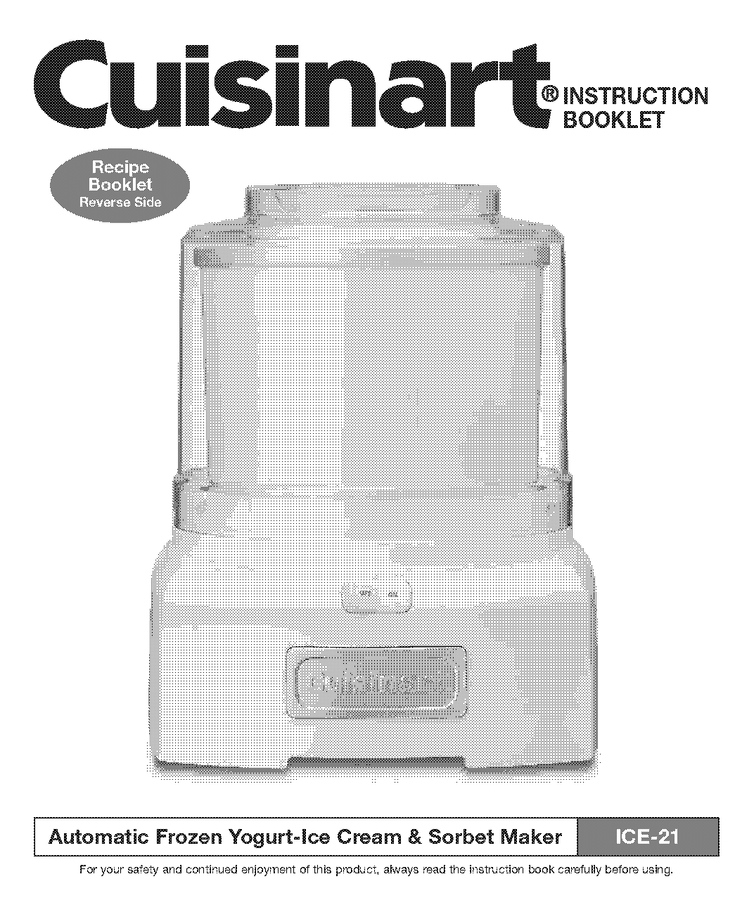 instructions on how to use a cuisinart ice cream maker