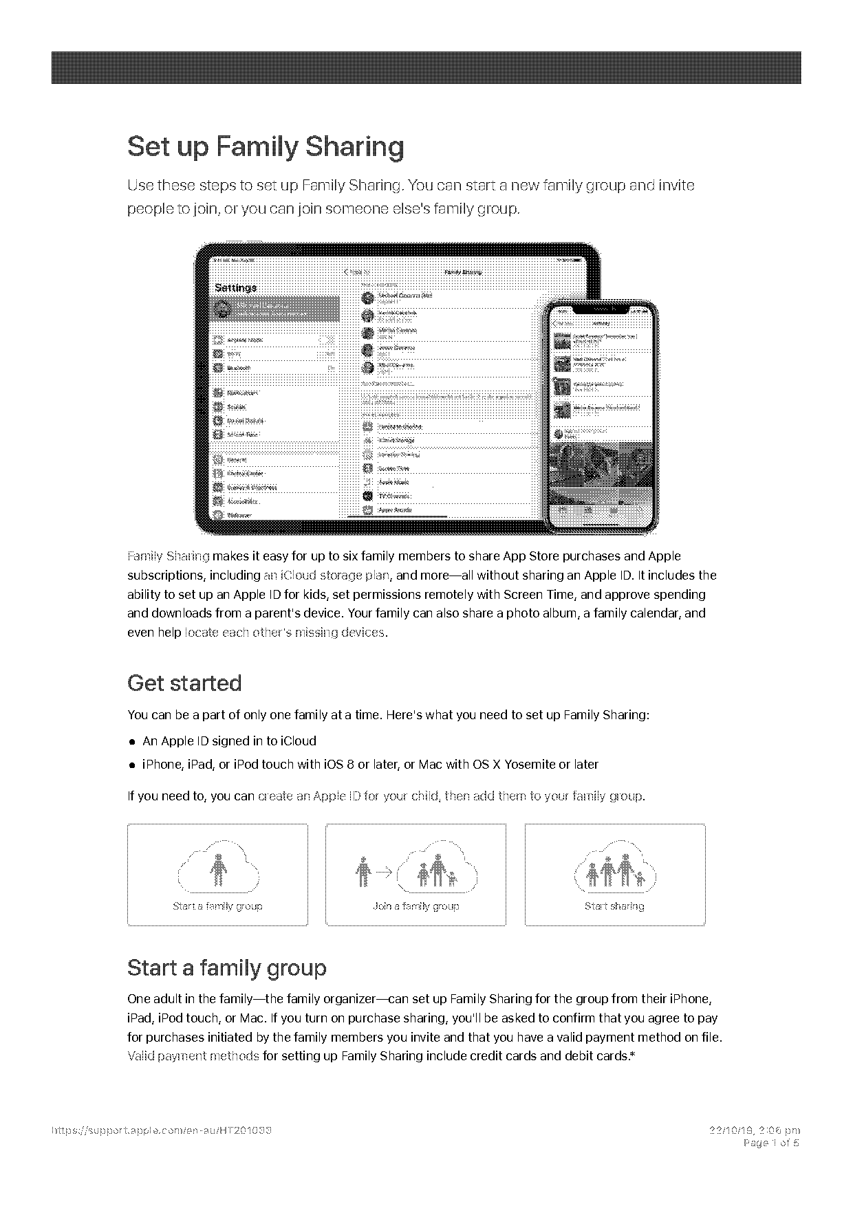 apple icloud family storage plan