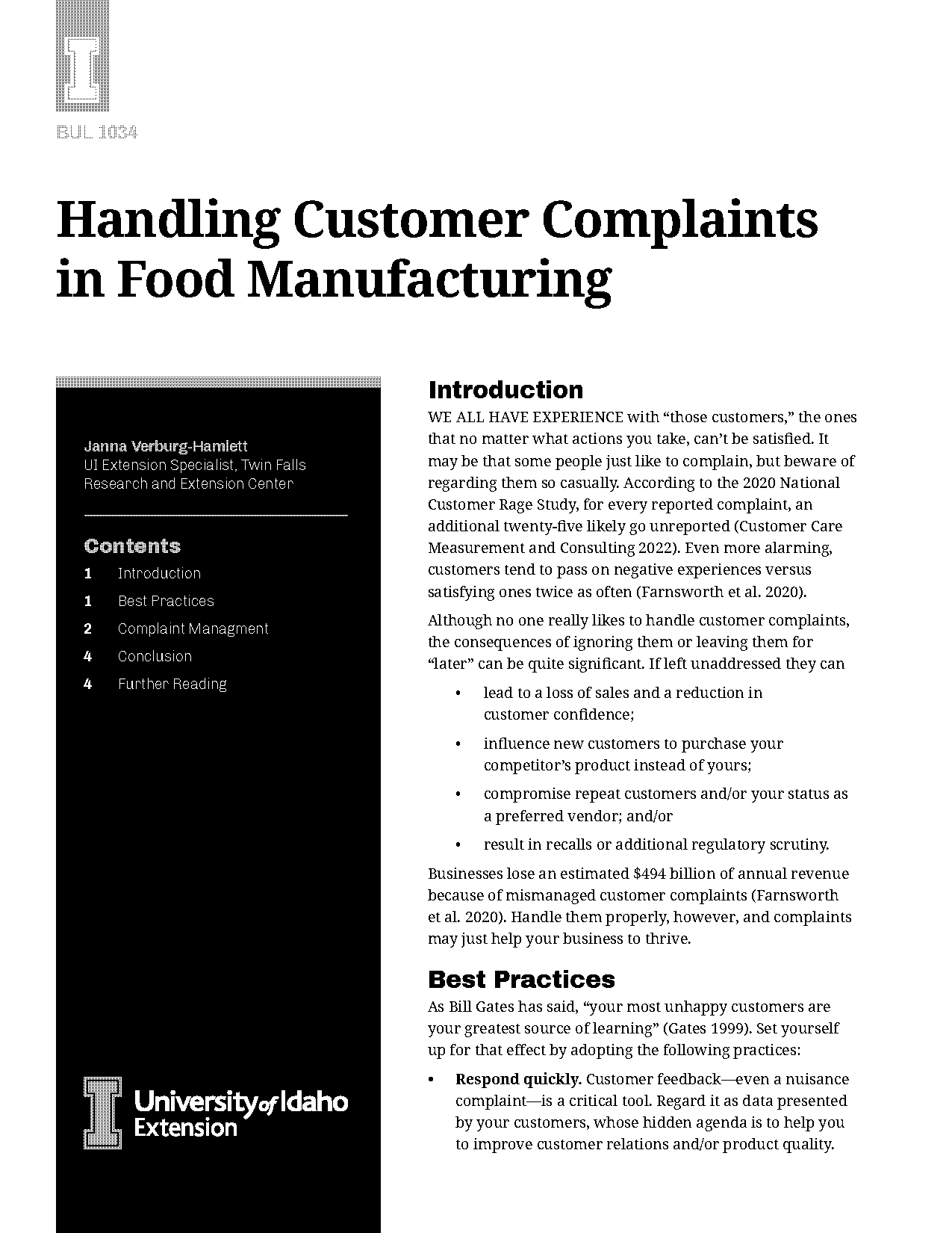 examples of customer complaints in restaurants