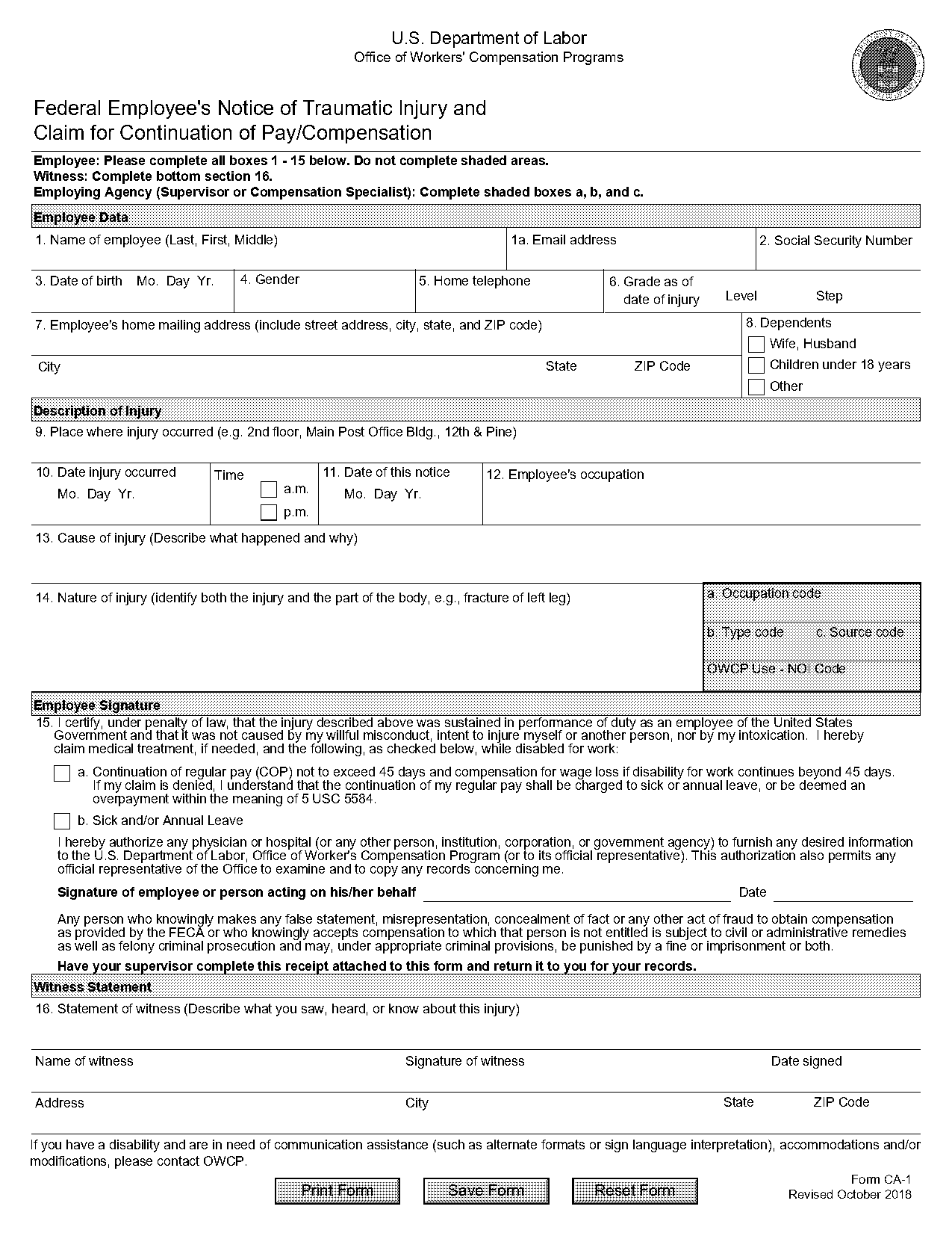 ca pay notice form