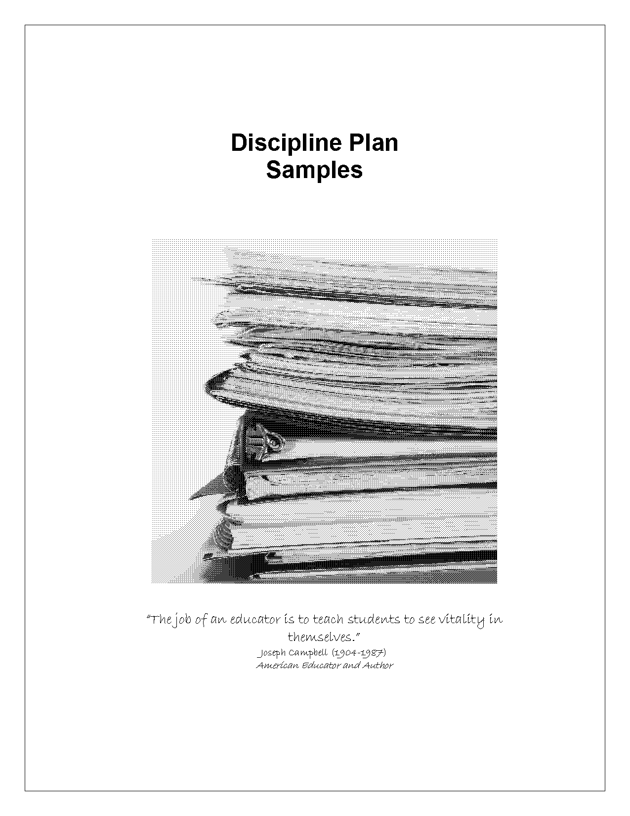 school behavior plan sample