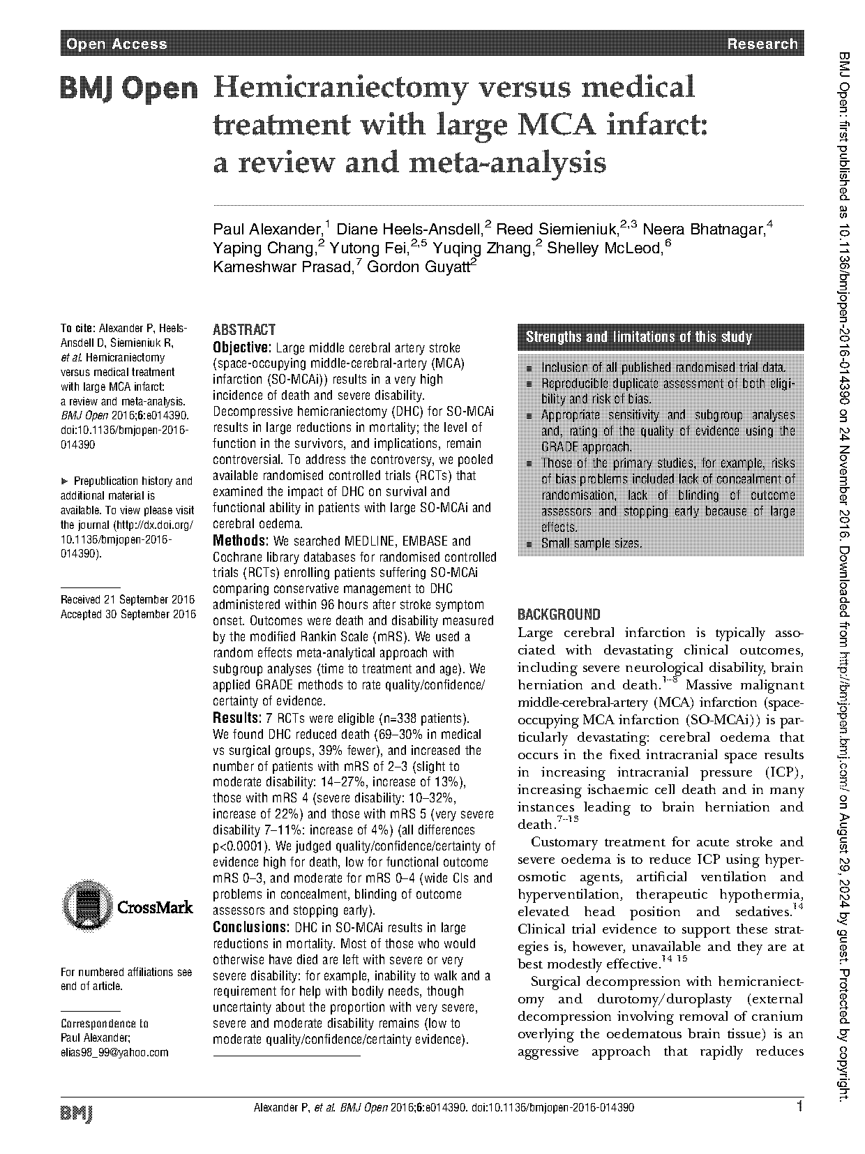 mcai full form in medical