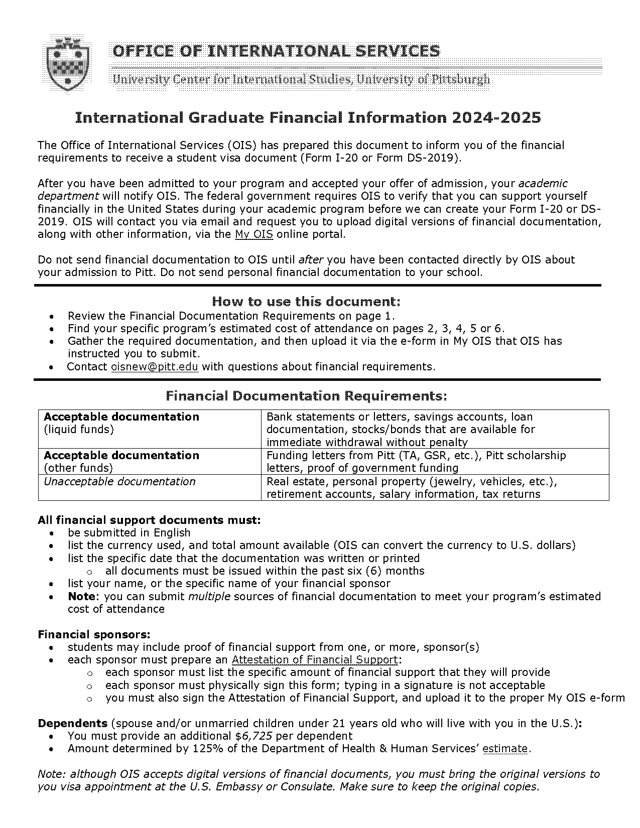 university of pittsburgh medical applicant requirements