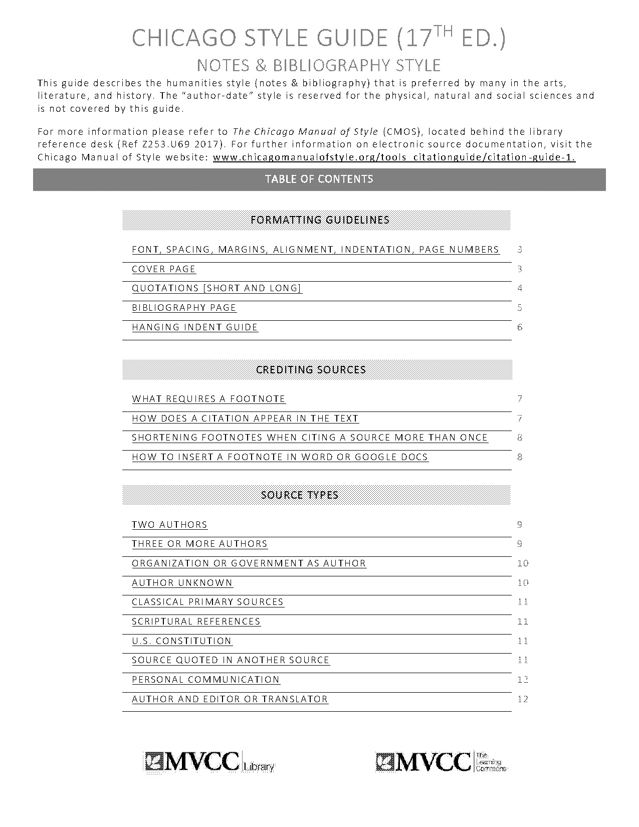 chicago manual of style references list format