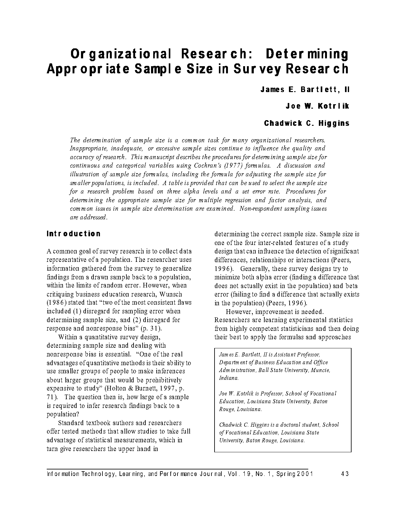 choosing sample size for pulation proportion