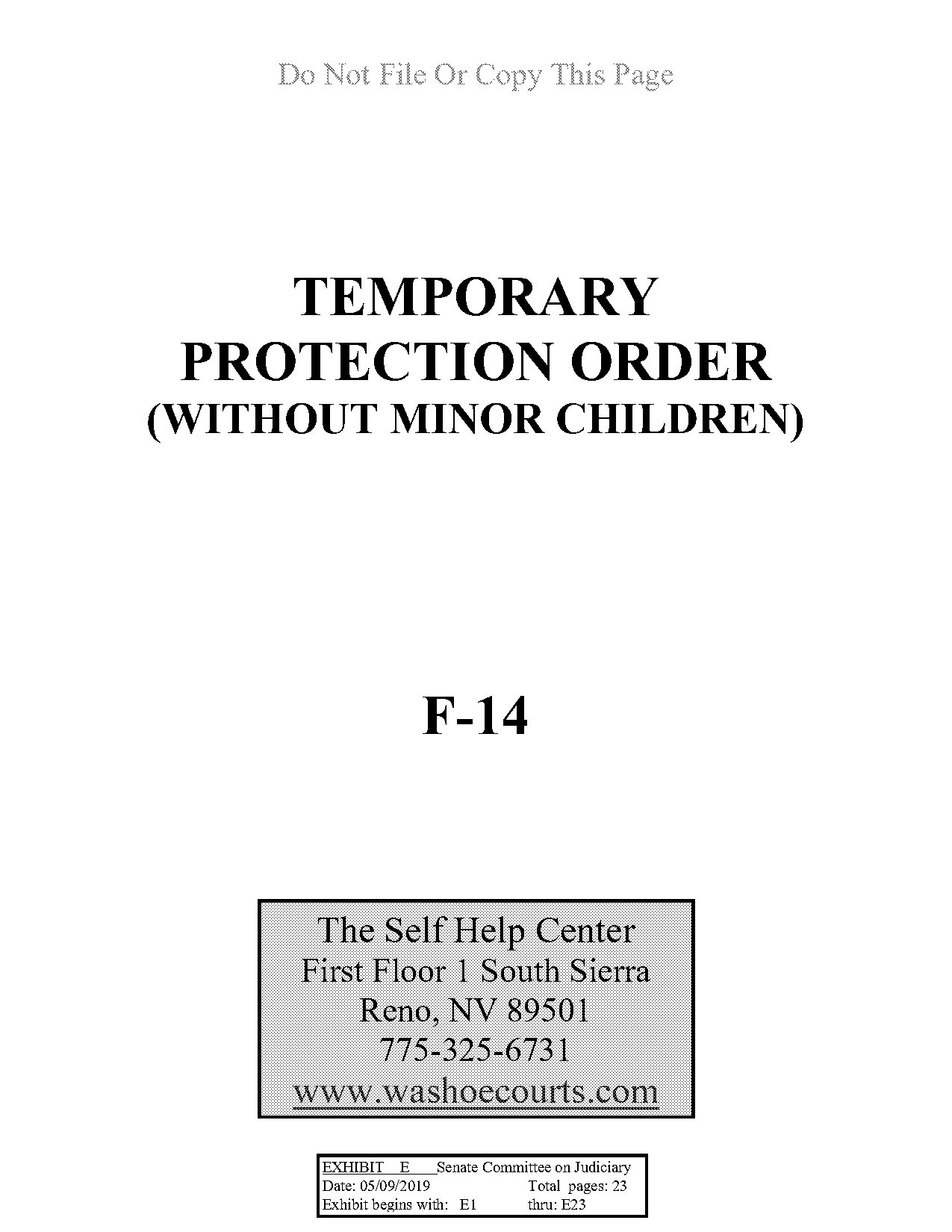 restraining order reno nv