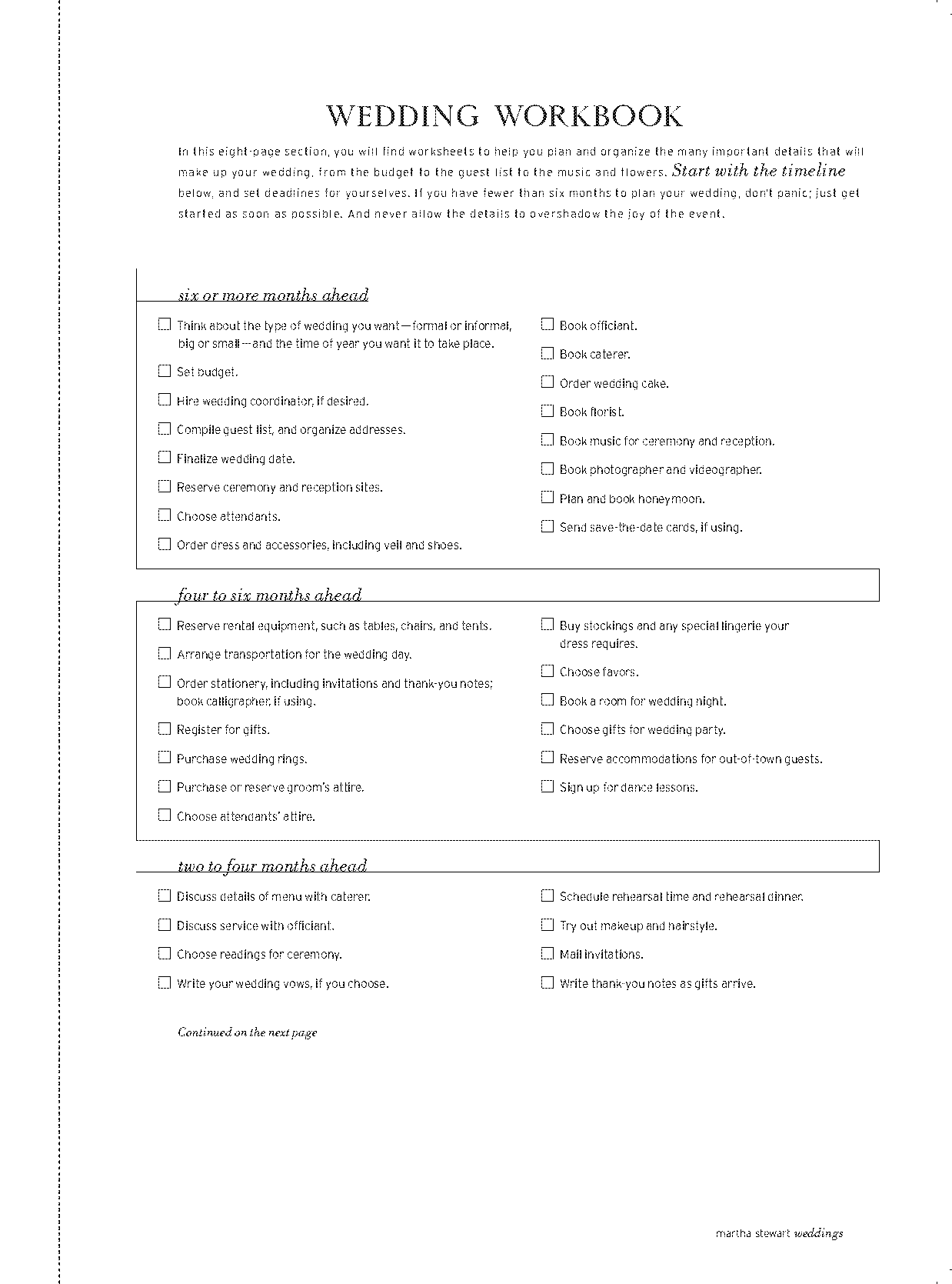 comprehensive wedding checklist pdf