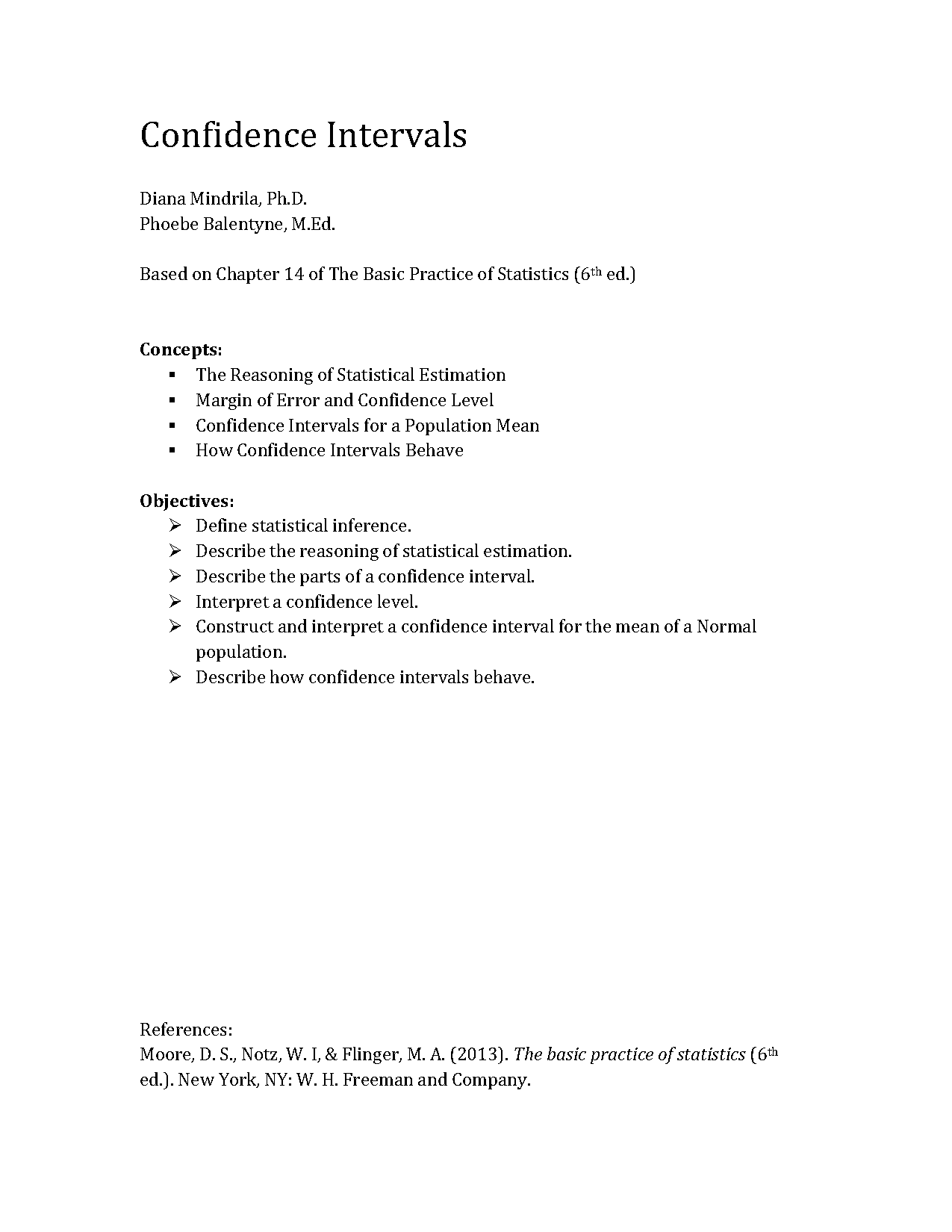 mean and stdev formula for sample of means