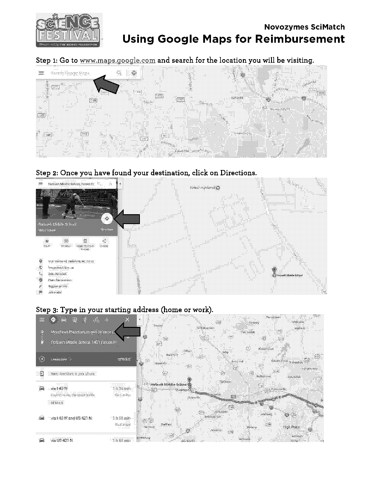 how to print a map for directions