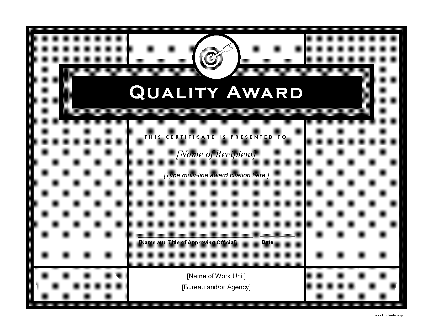 free blank award certificate templates