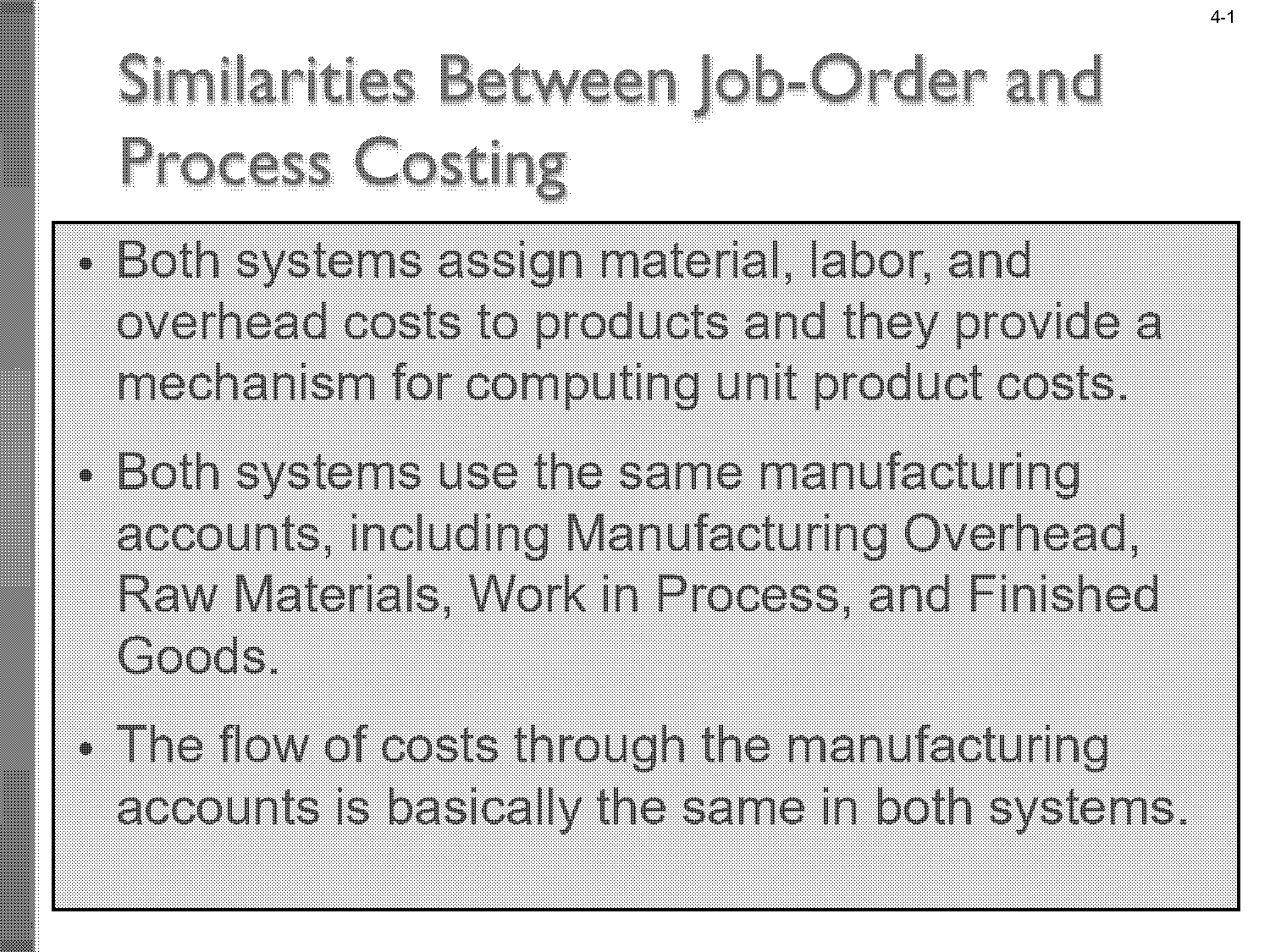 example of jobs using process costing