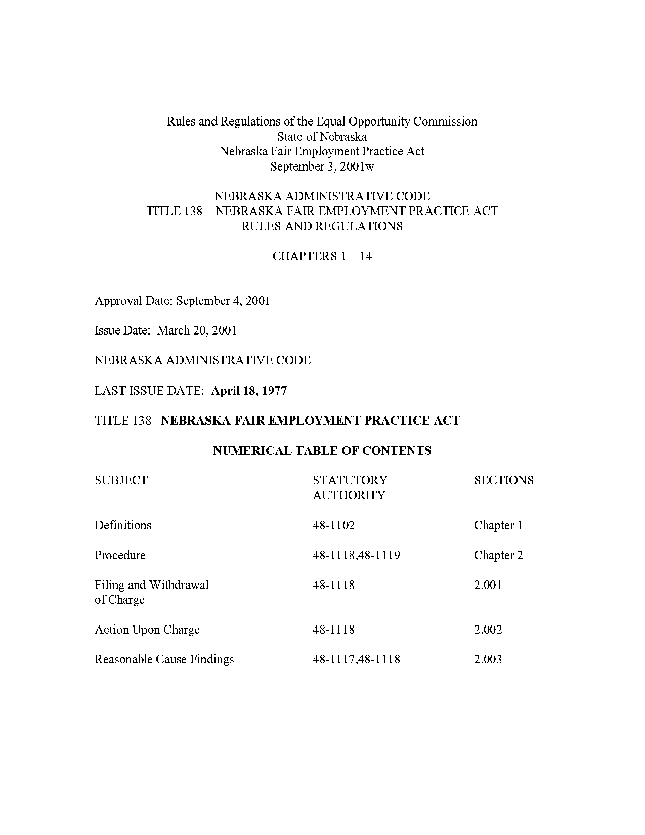 nebraska fair employment act