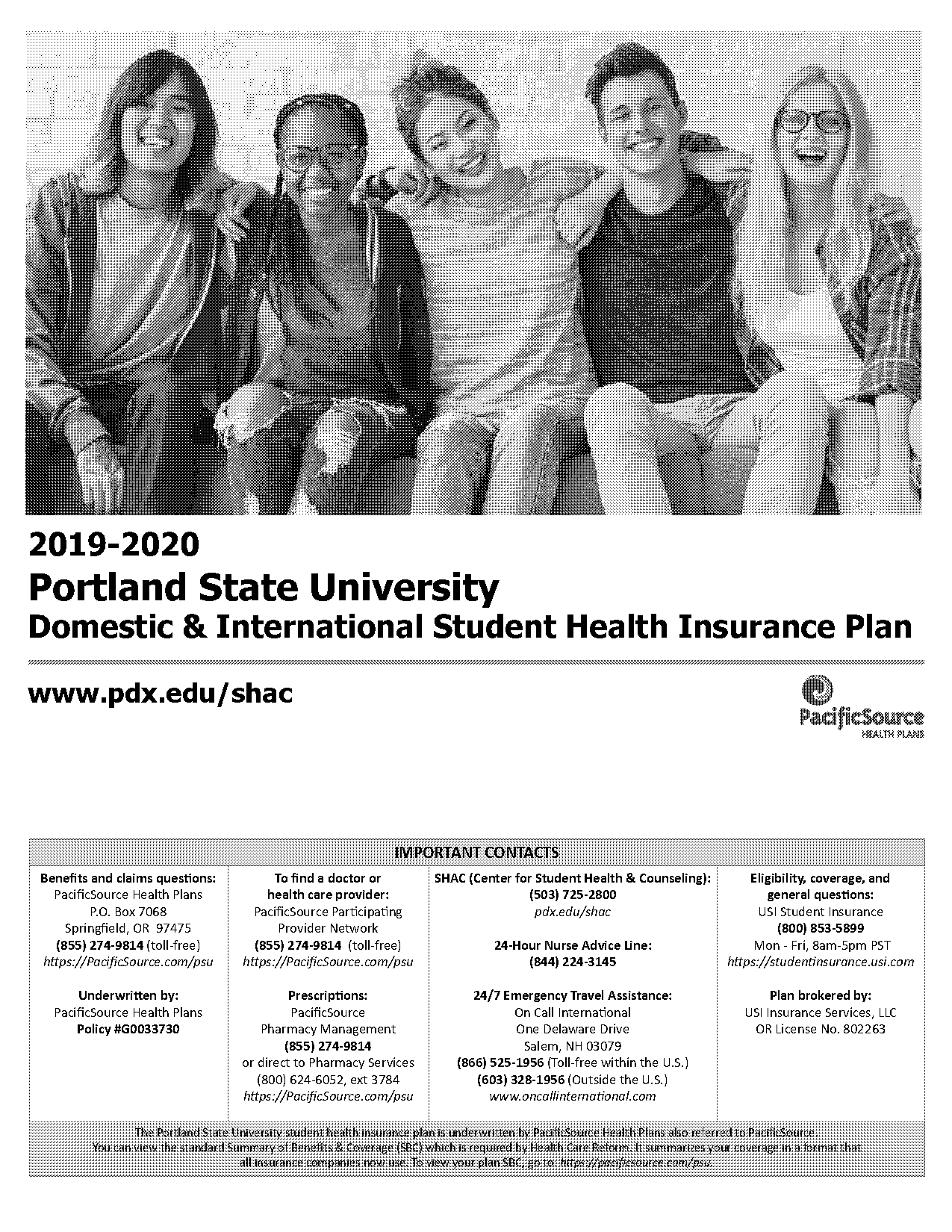 portland state waive insurance