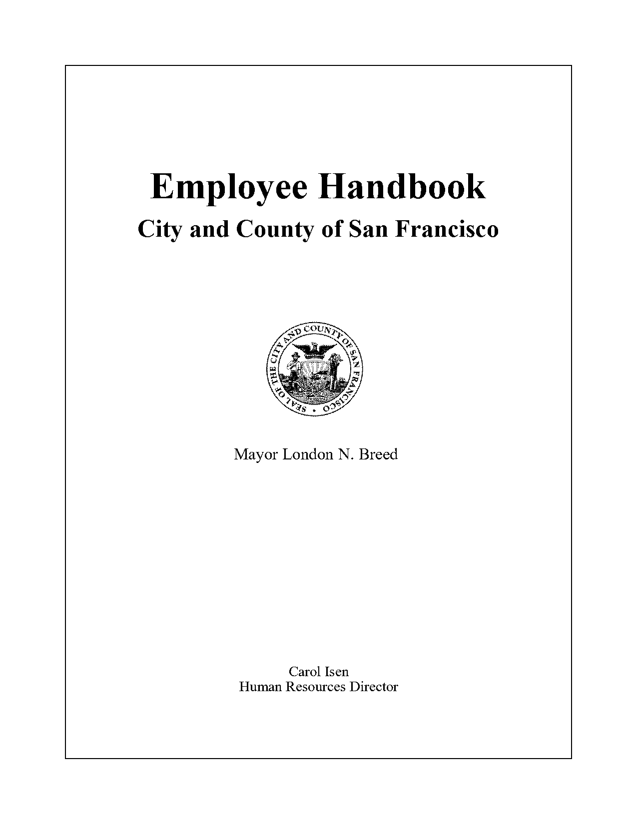 hr policy and employee handbook