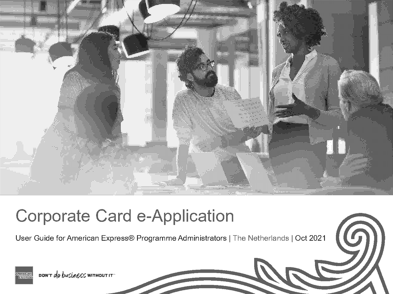 amex corporate green card application form