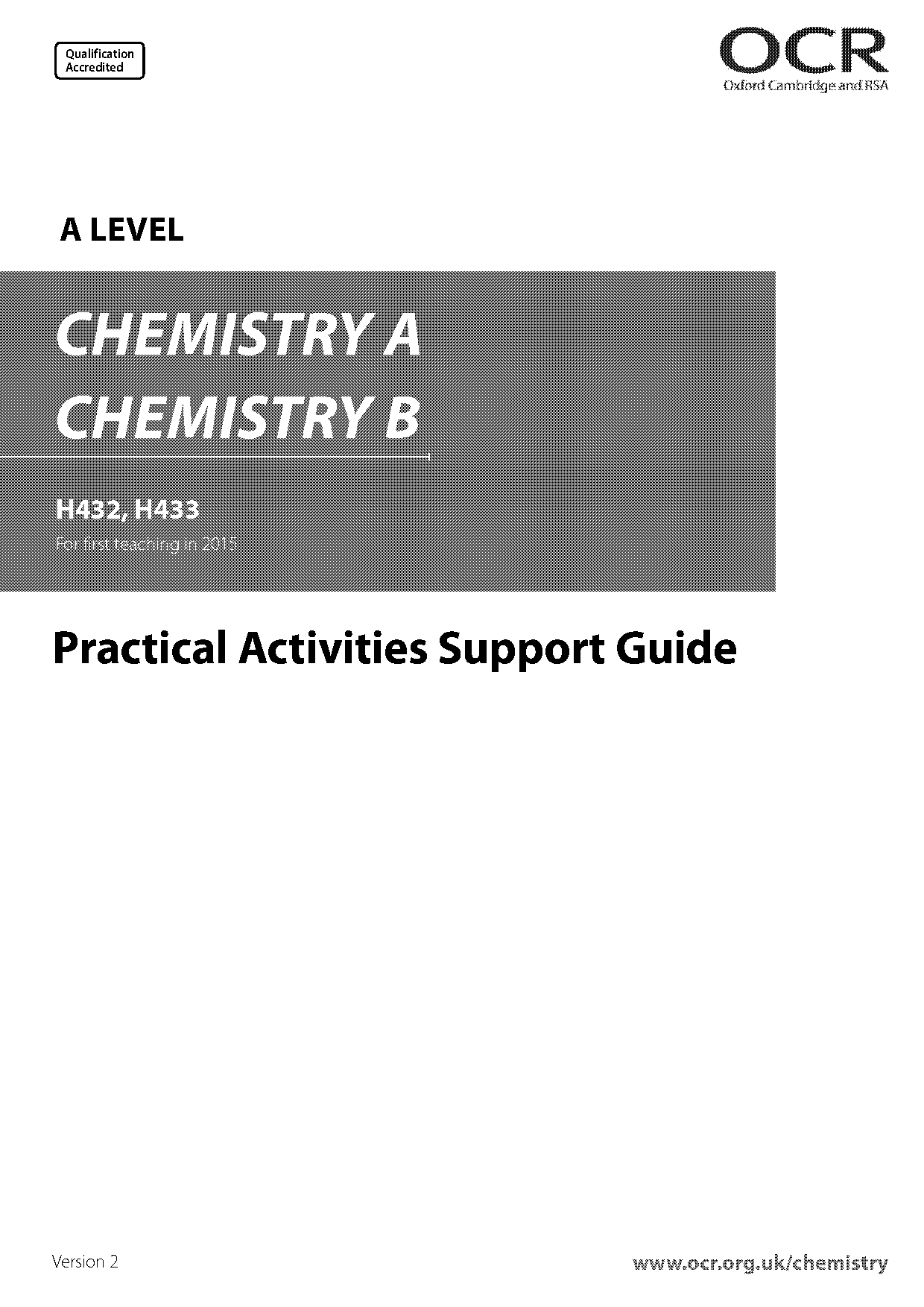 cie as level chemistry practical guide