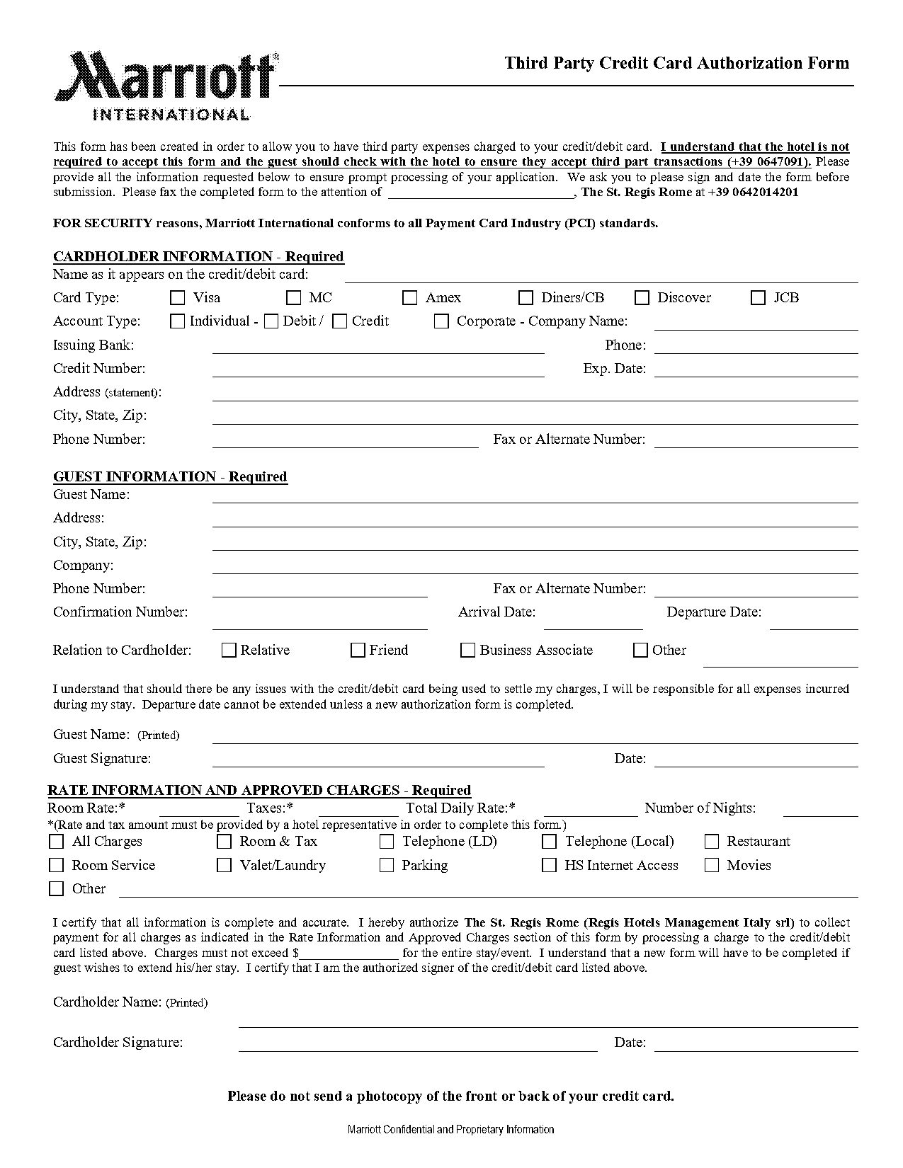 extended stay america third party authorization form