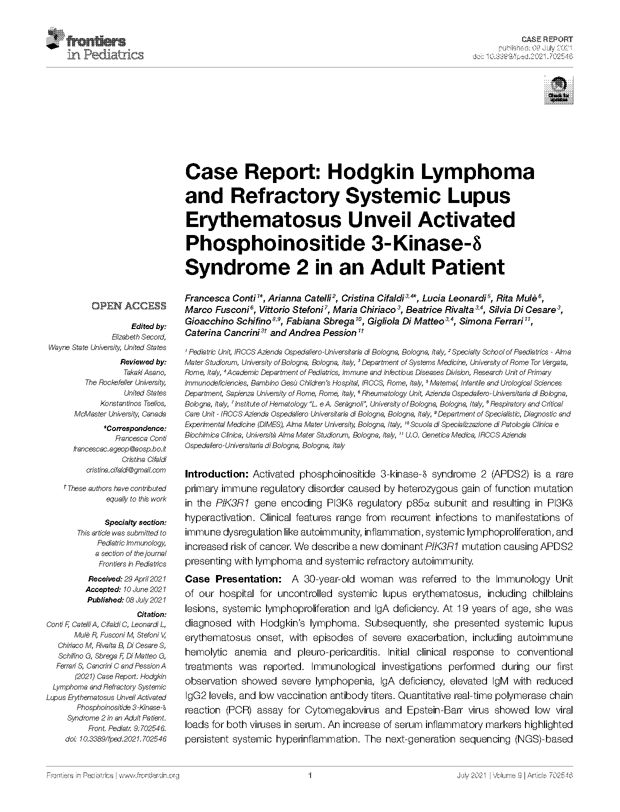 case report hodgkin lymphoma