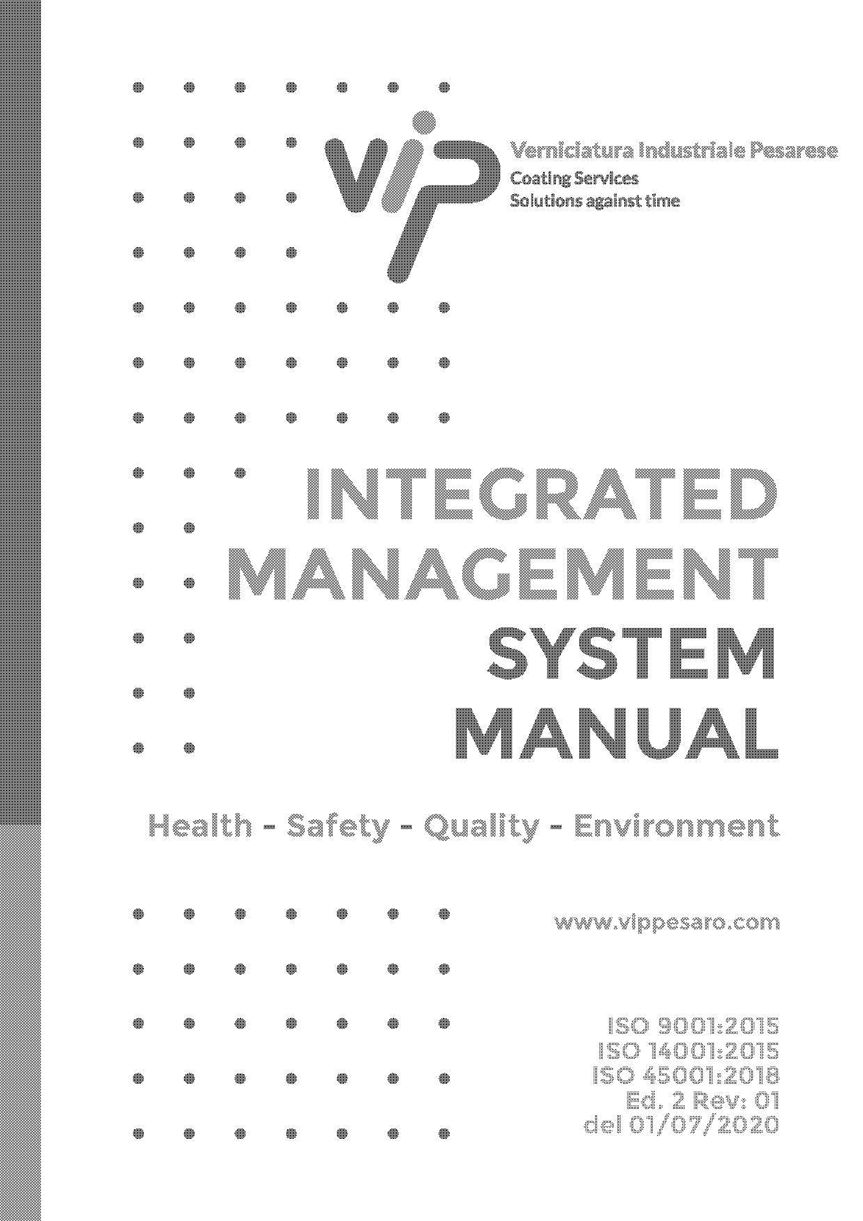 integrated management system manual construction