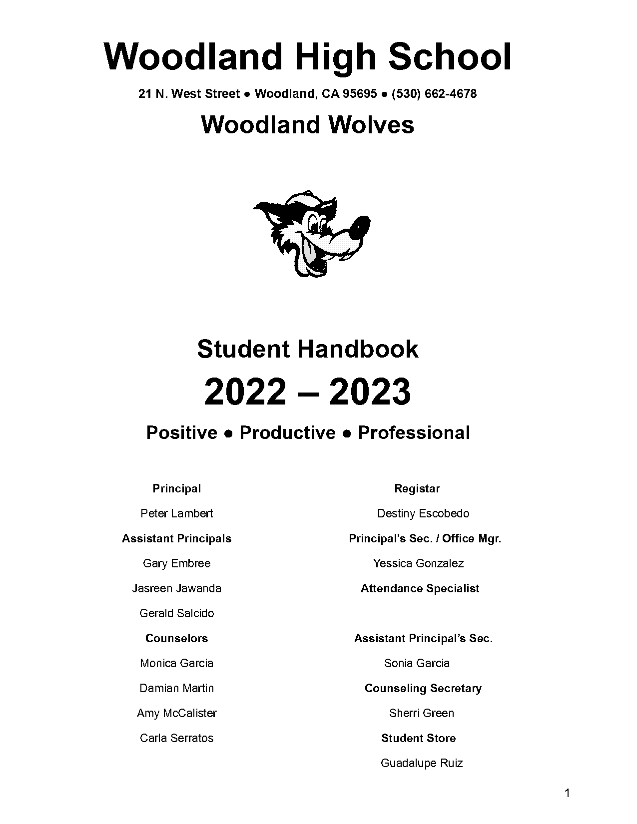 wolf point school handbook